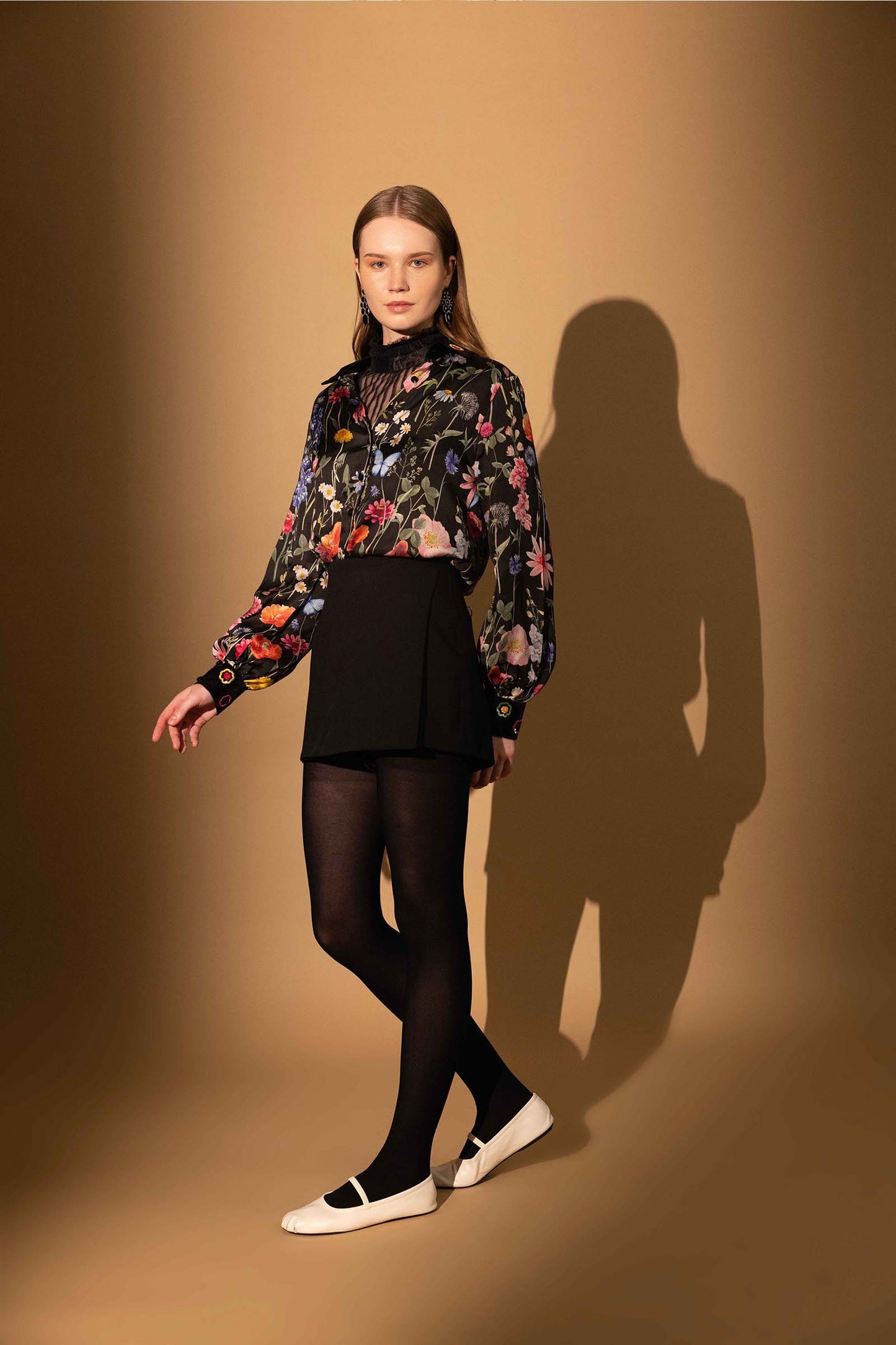 BLACK BLOSSOM SHIRT