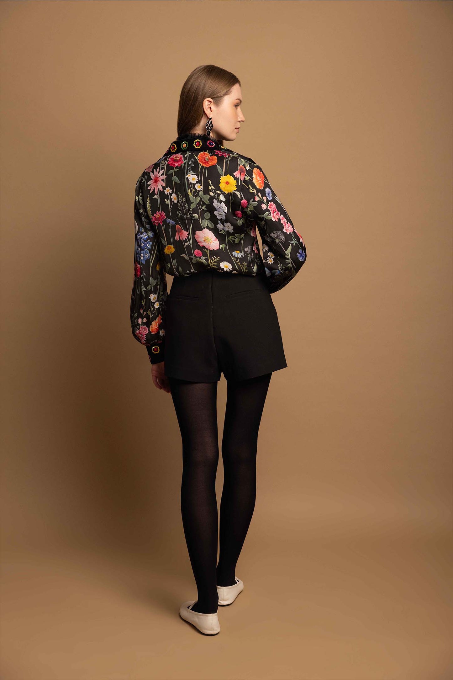 BLACK BLOSSOM SHIRT