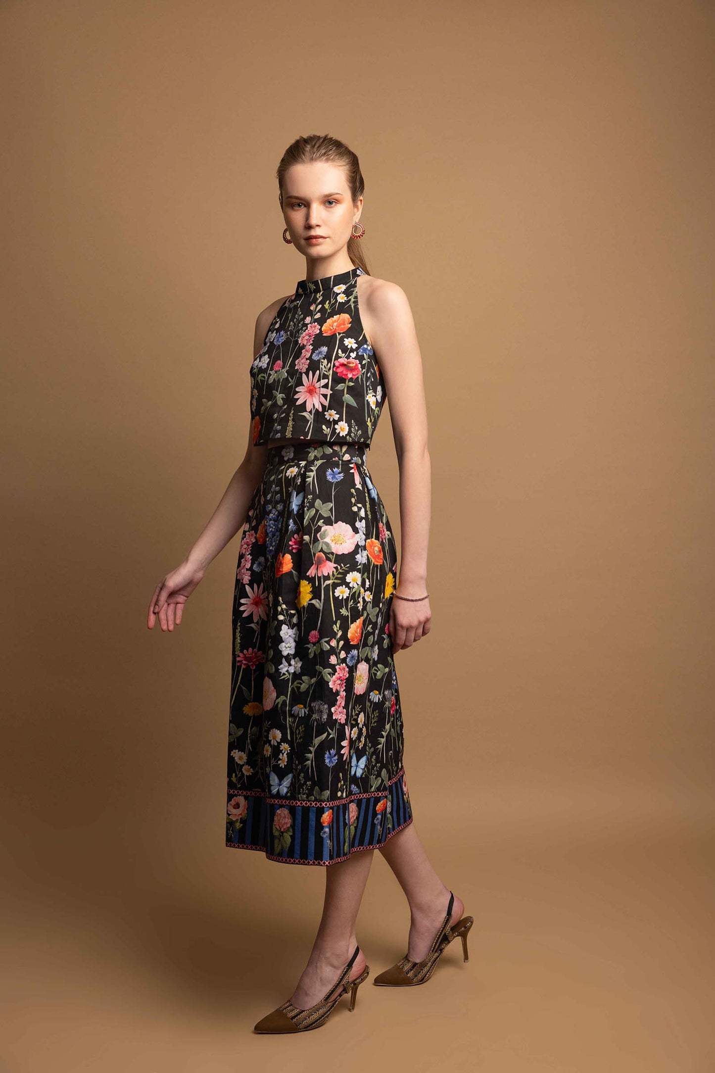 BLACK BLOSSOM SKIRT SET OF 2