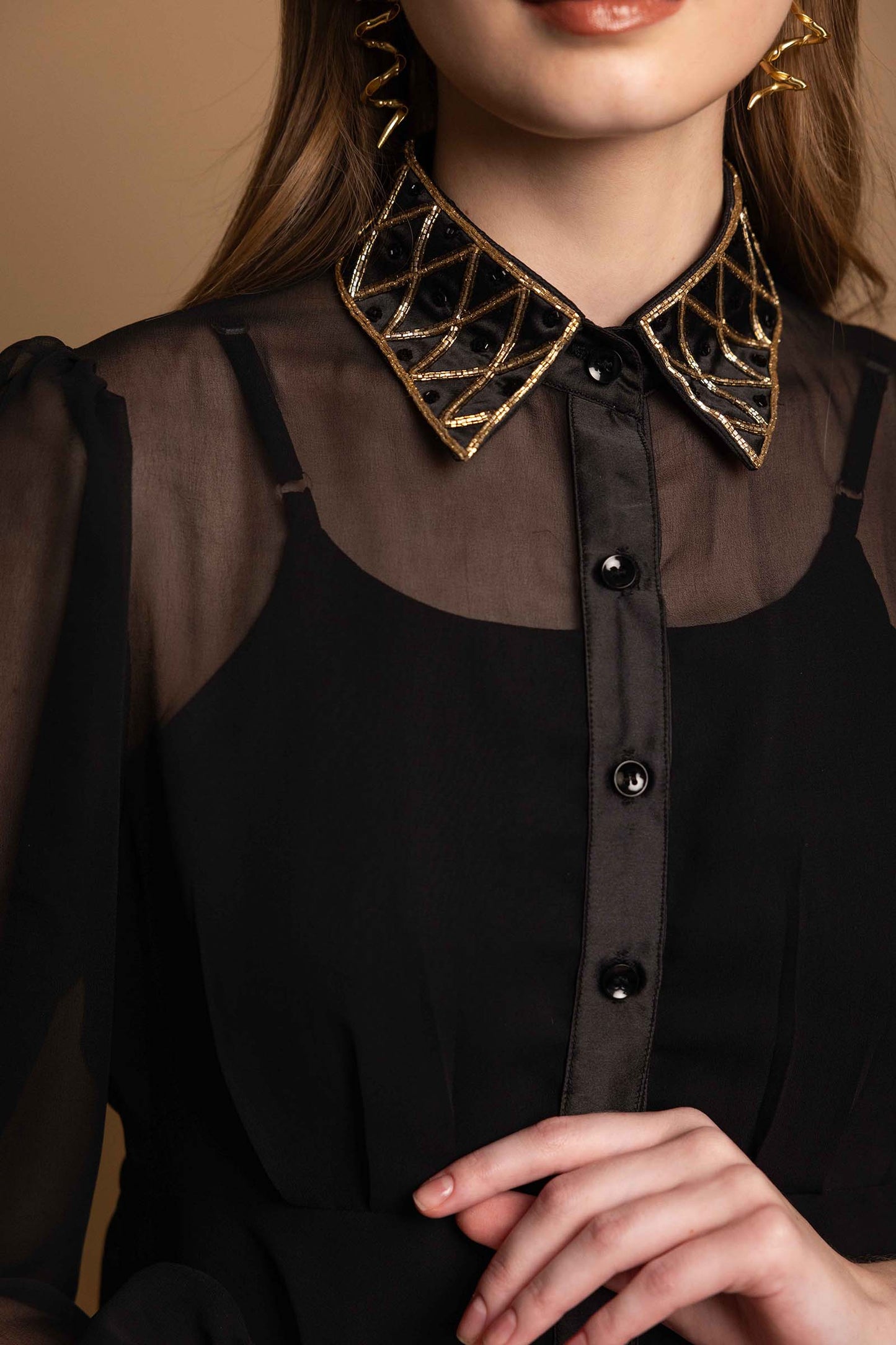 Black Embellished Dress