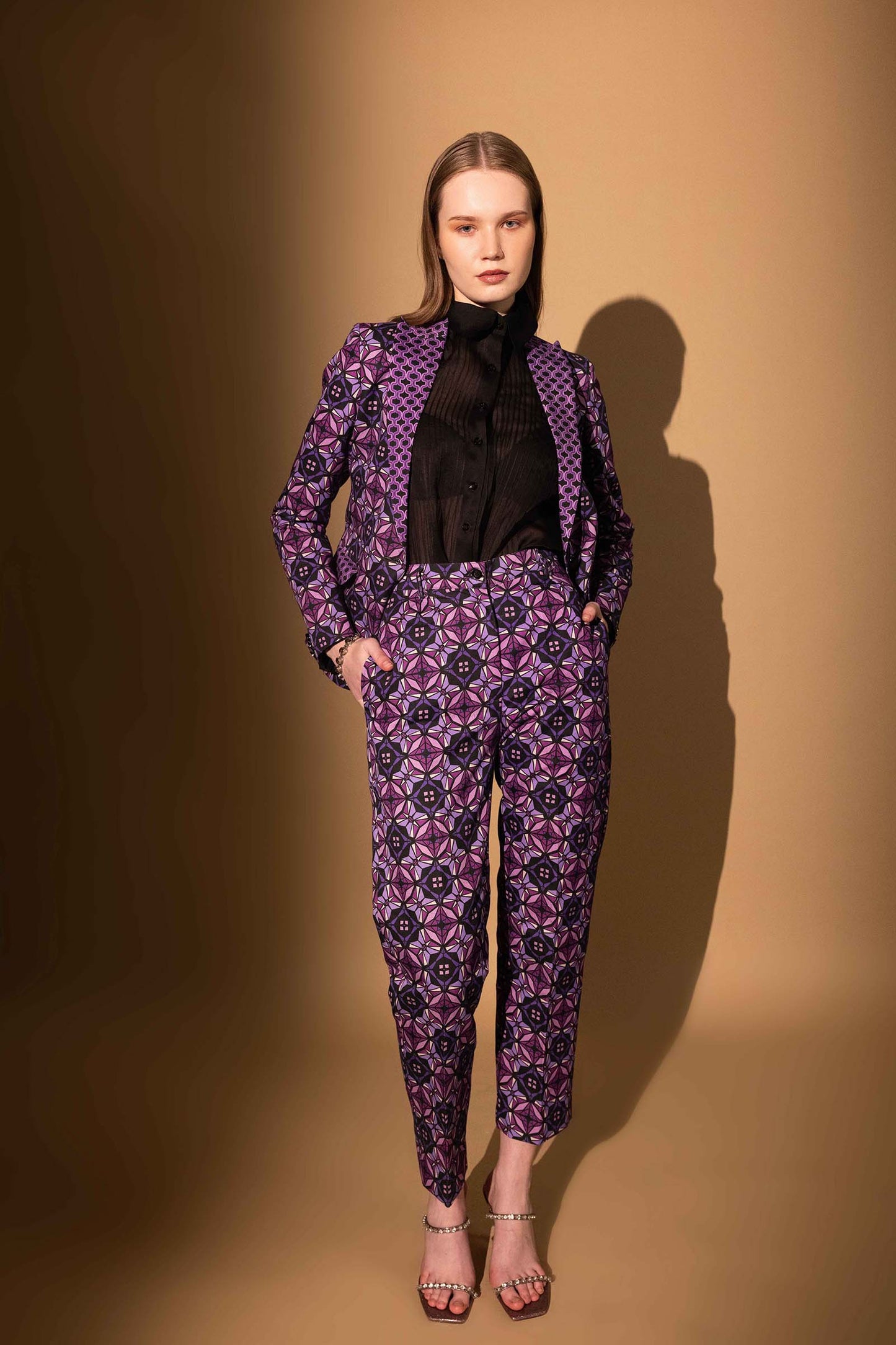 SHARP VIOLET POWER SUIT SET OF 3