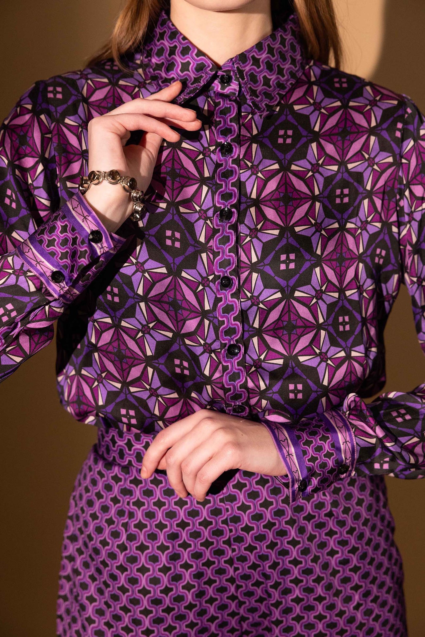 SHARP VIOLET SHIRT AND PANT SET