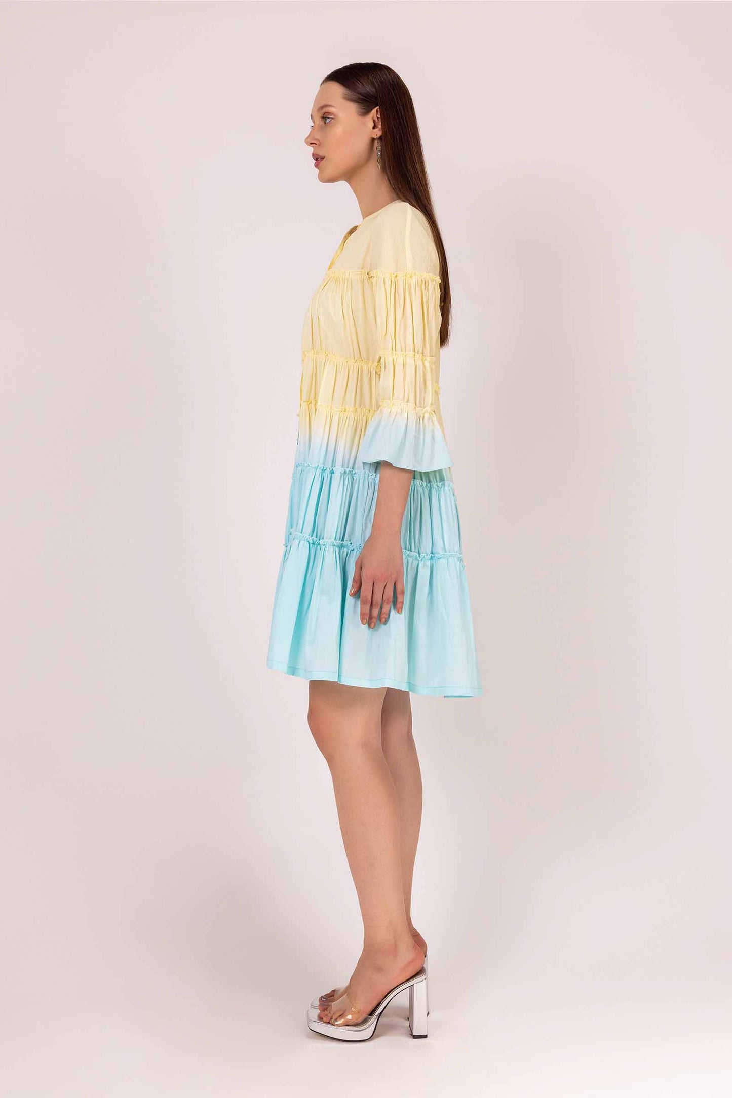 Iris Water Shaded Tier Dress