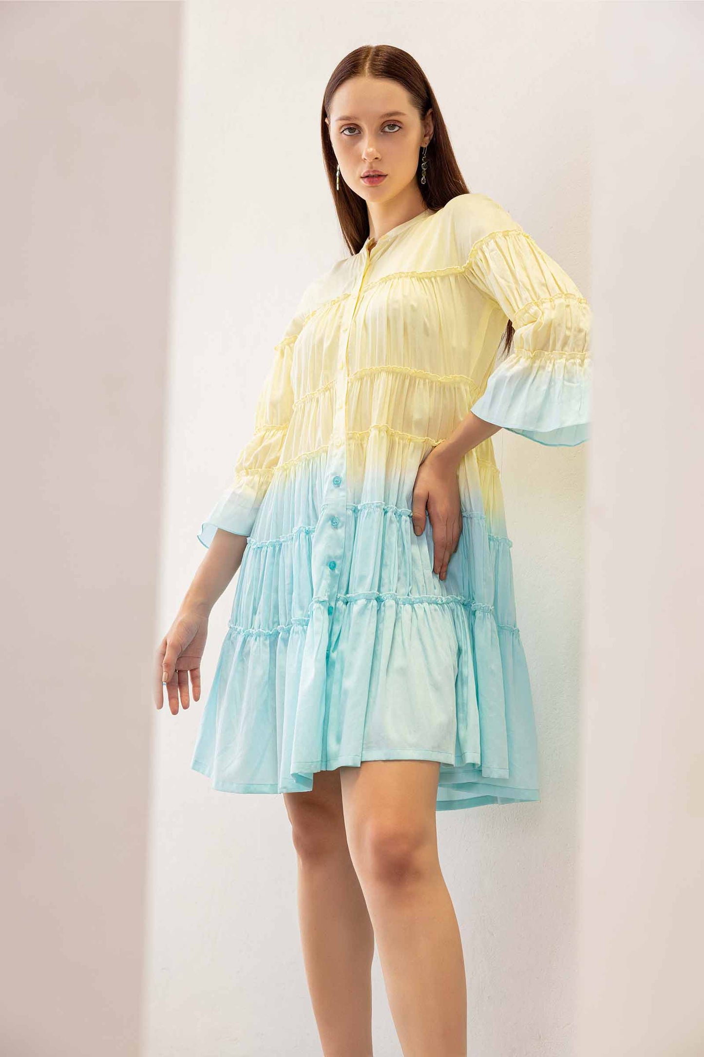 Iris Water Shaded Tier Dress