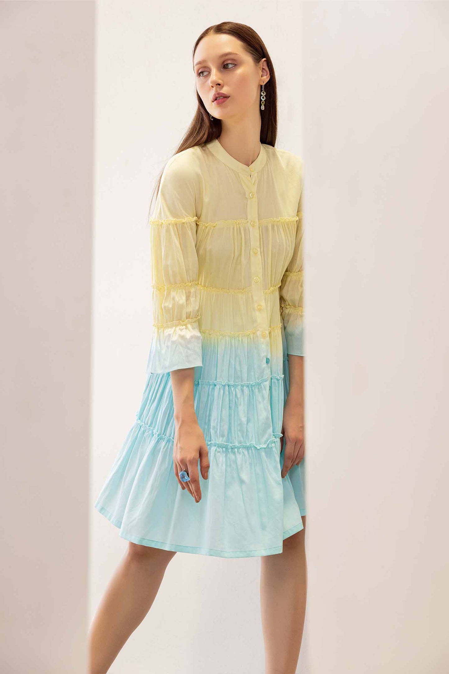 Iris Water Shaded Tier Dress