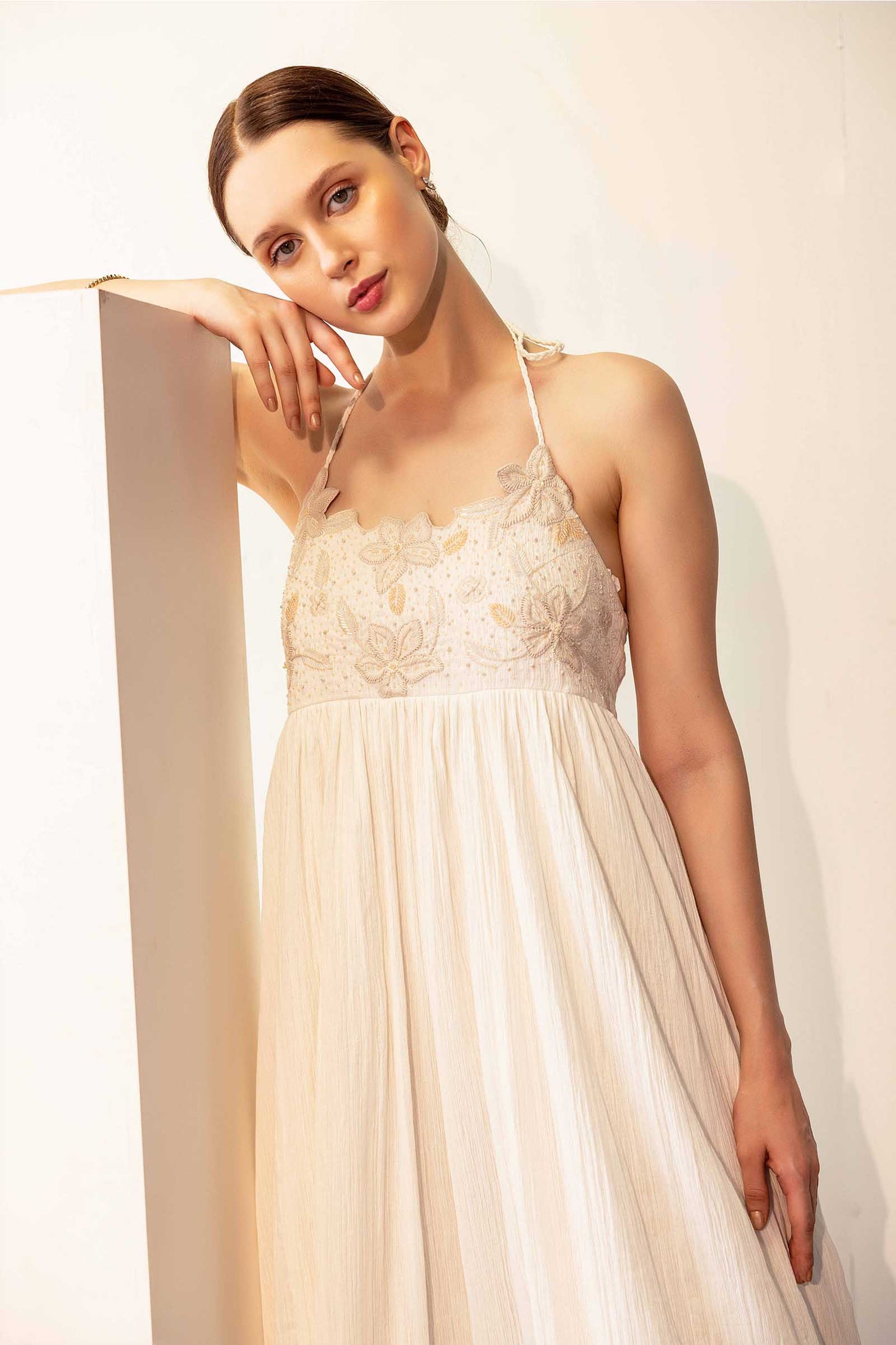 WHITE SCARLET GOWN