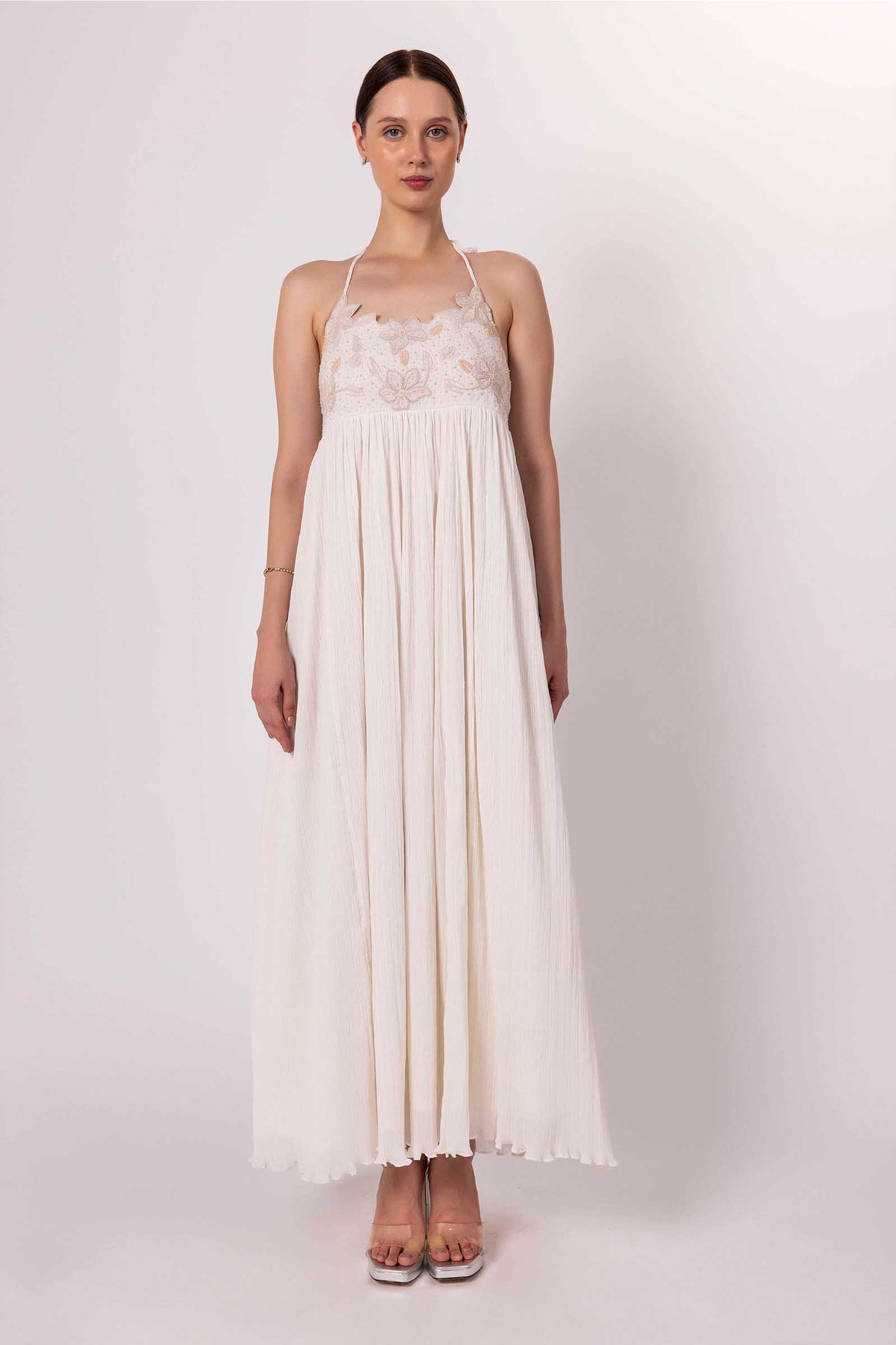WHITE SCARLET GOWN
