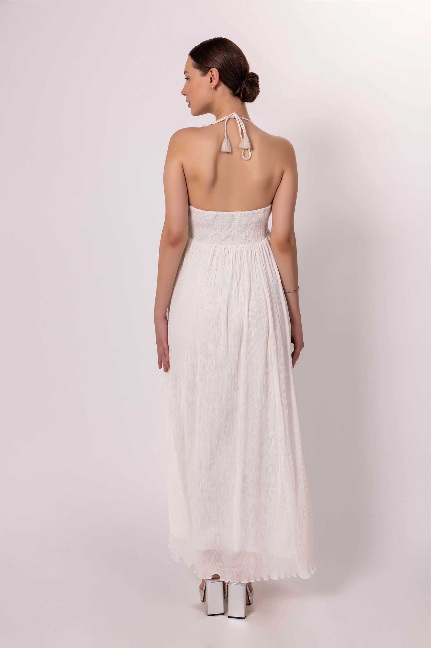 WHITE SCARLET GOWN