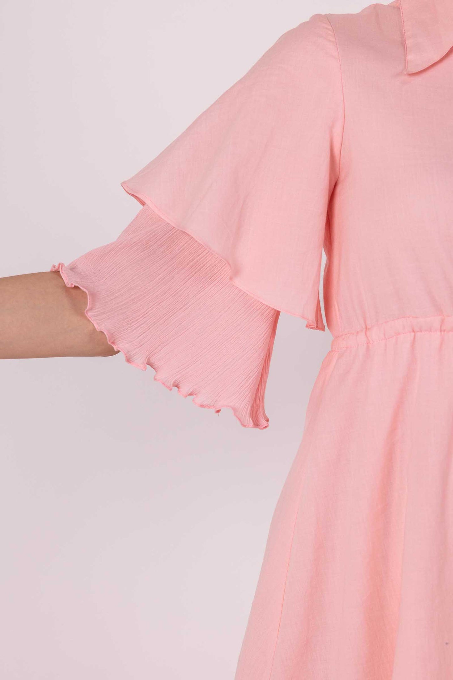 Pink Orchid Waist Tie Dress