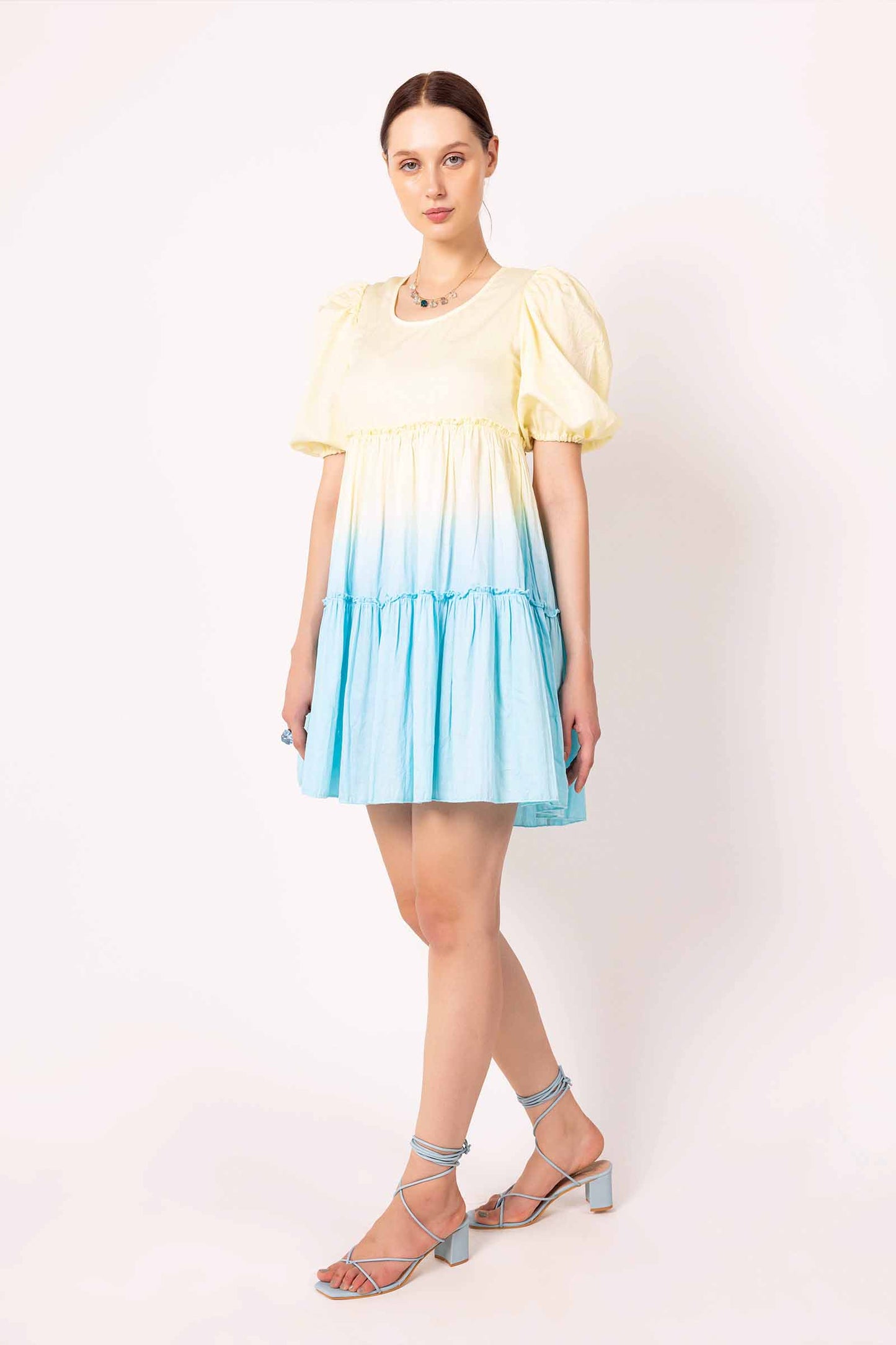Iris Shaded Mini Tier Dress