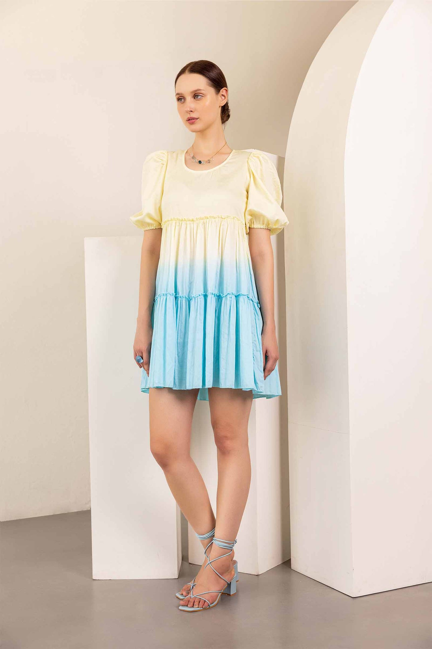 Iris Shaded Mini Tier Dress