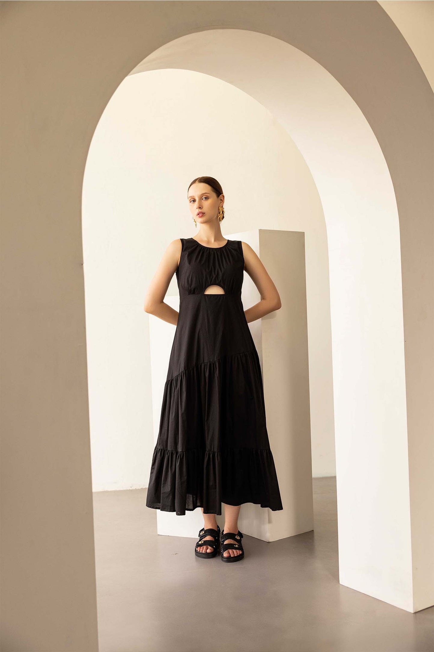 BLACK CUT OUT DRESS