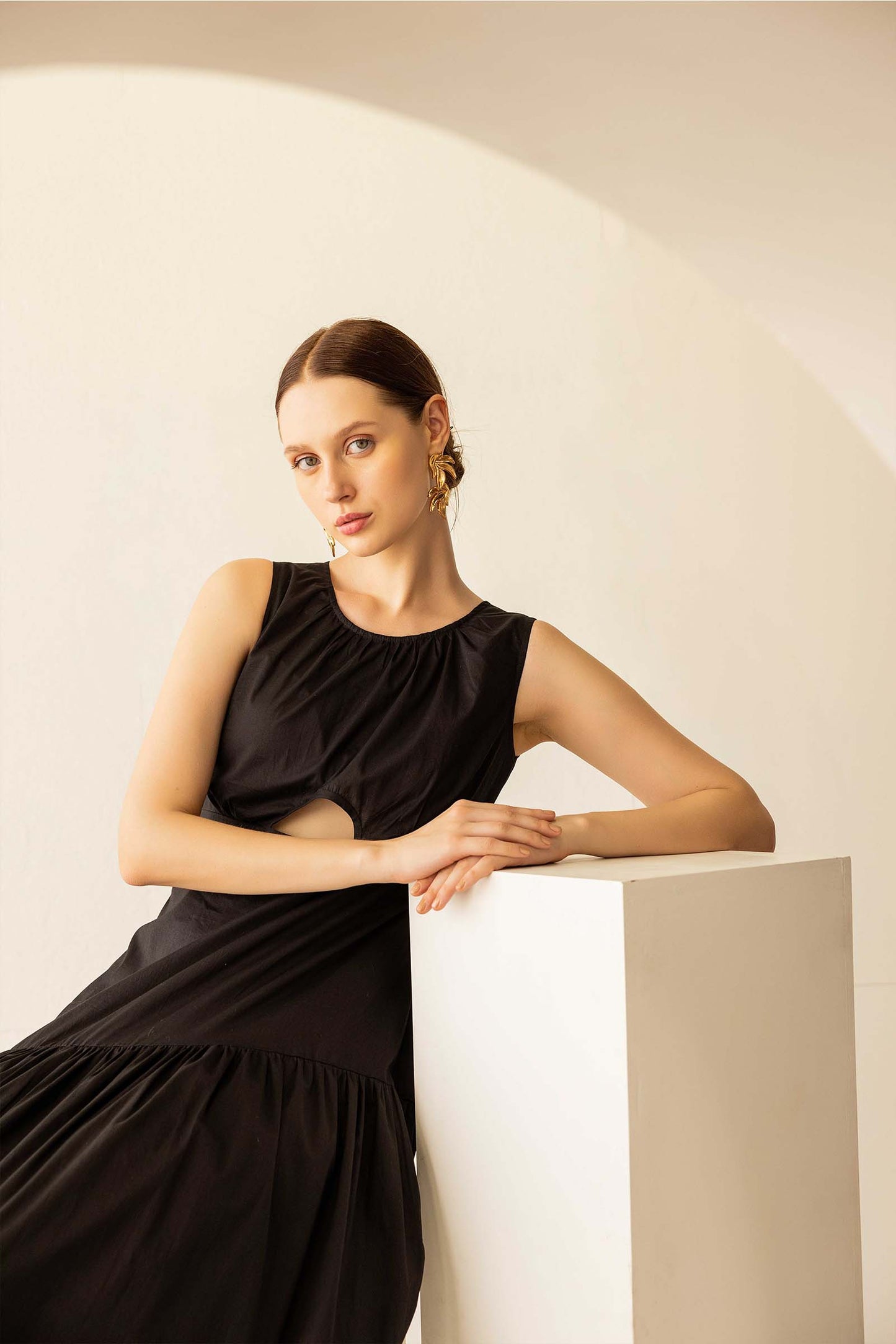 BLACK CUT OUT DRESS
