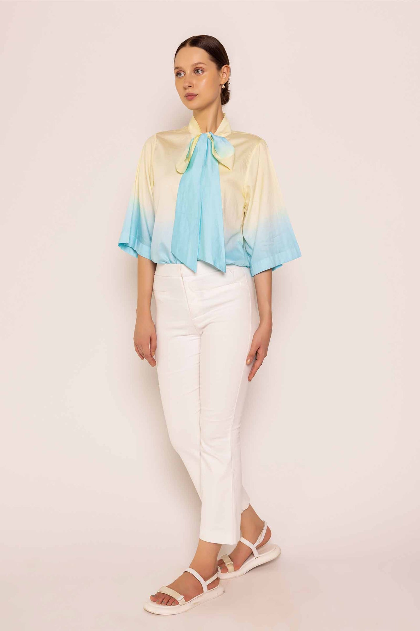 Iris Water Shaded Bow Shirt