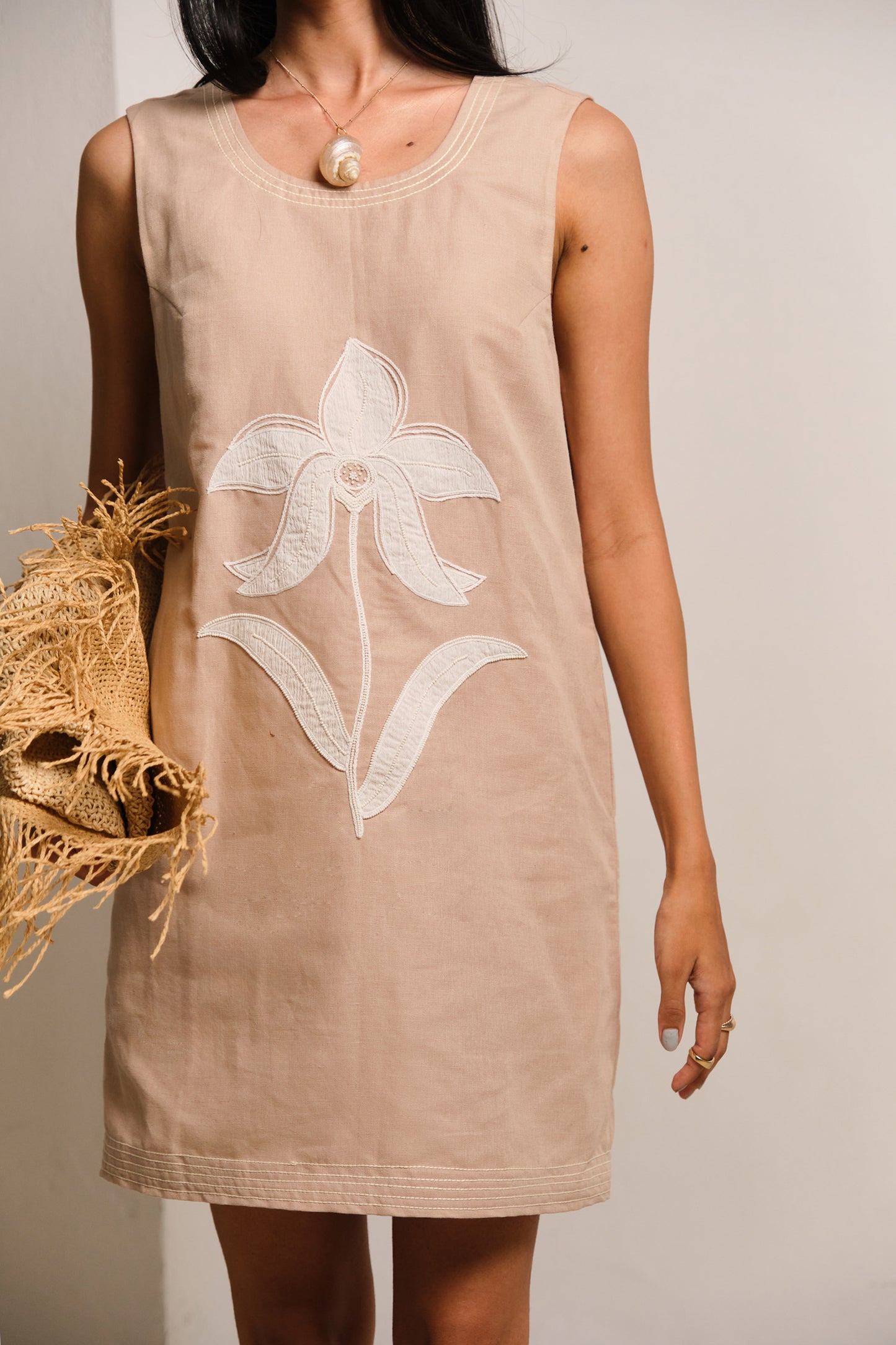 SAND MINI DRESS