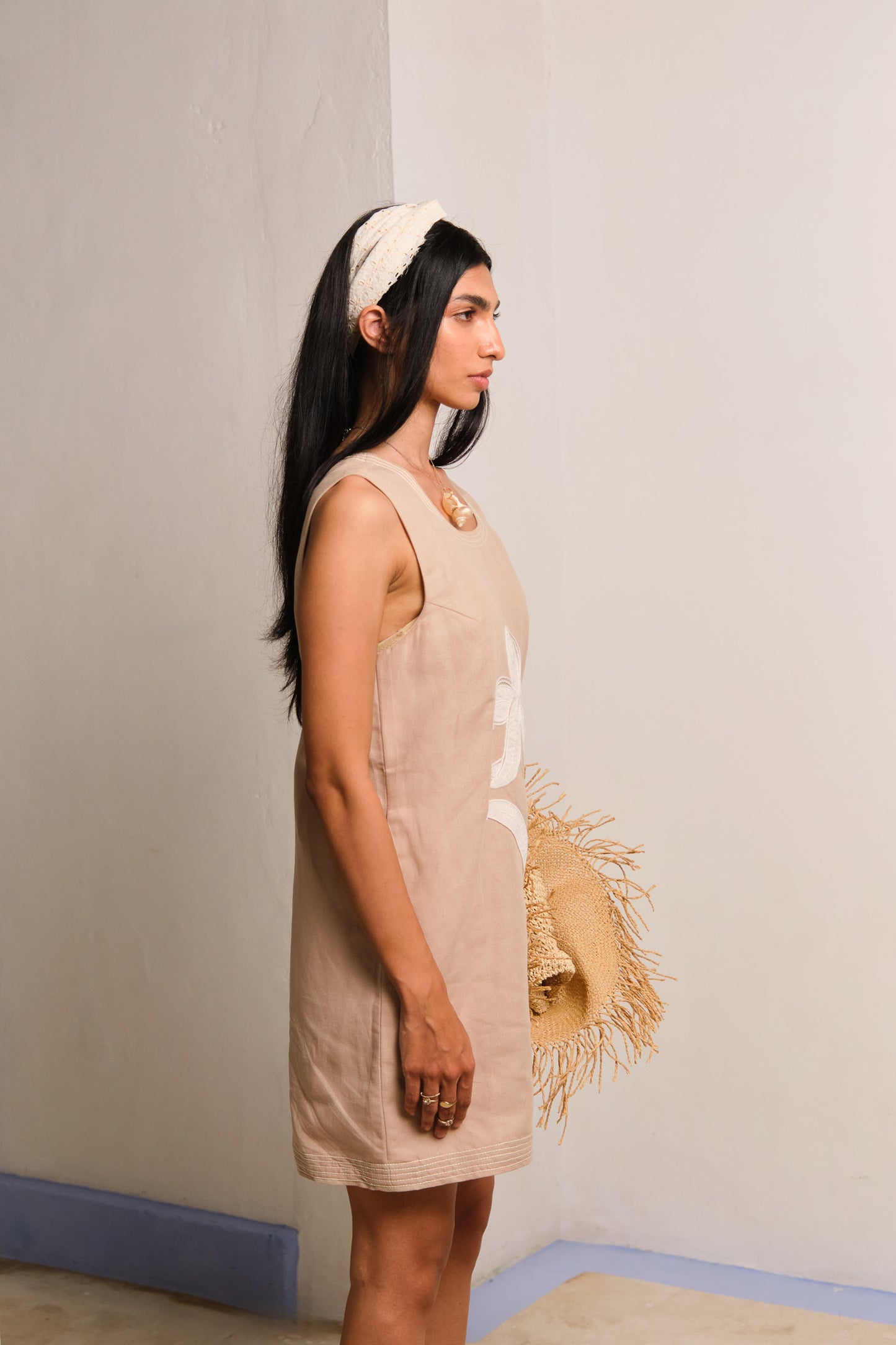 SAND MINI DRESS