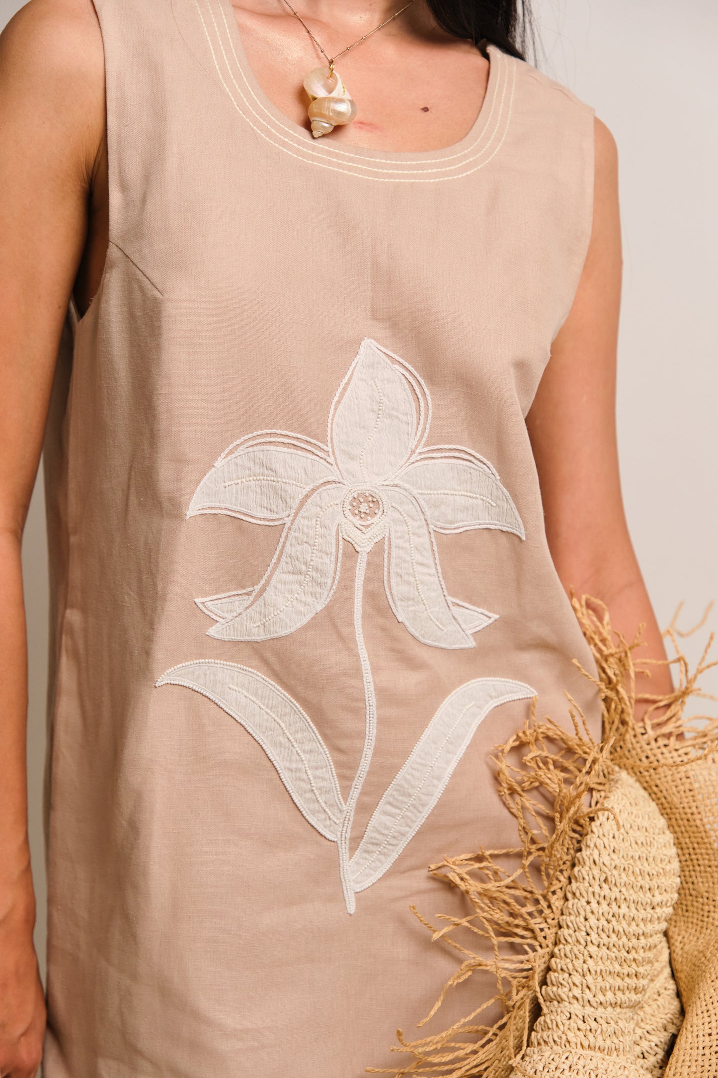 SAND MINI DRESS