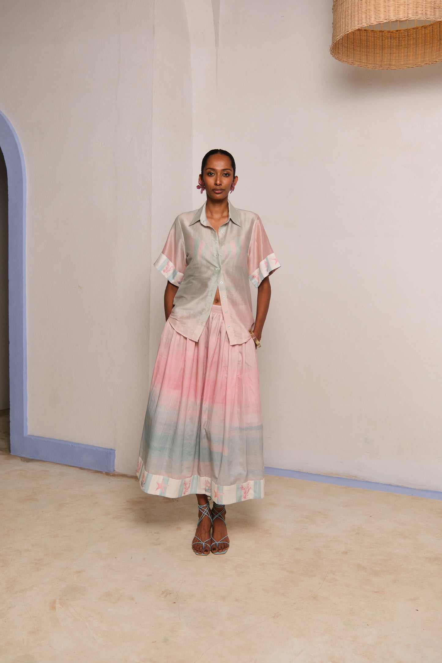 OCEAN MIST SILK SHIRT
