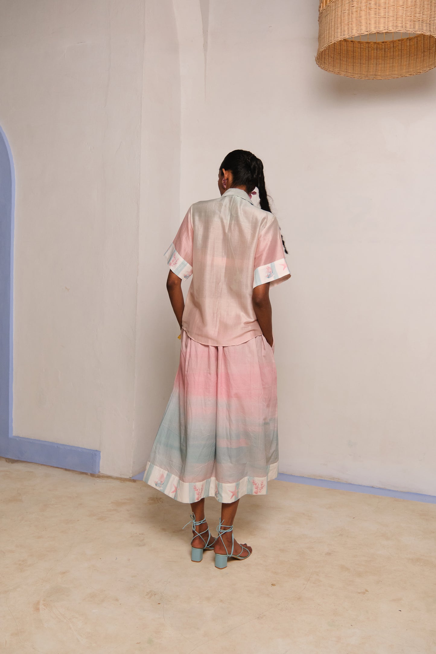 OCEAN MIST SILK SHIRT