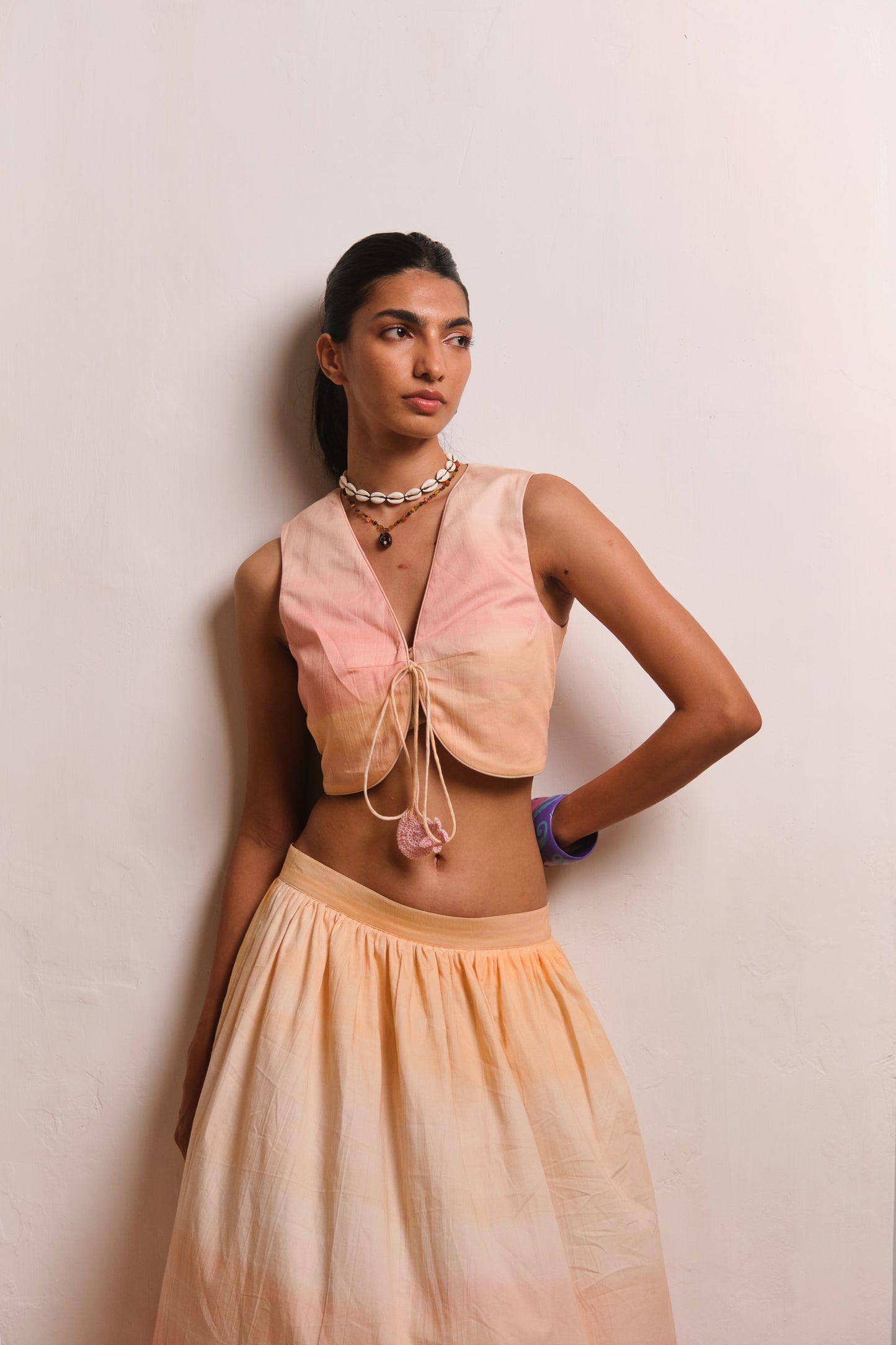 YELLOW REEF SKIRT SET