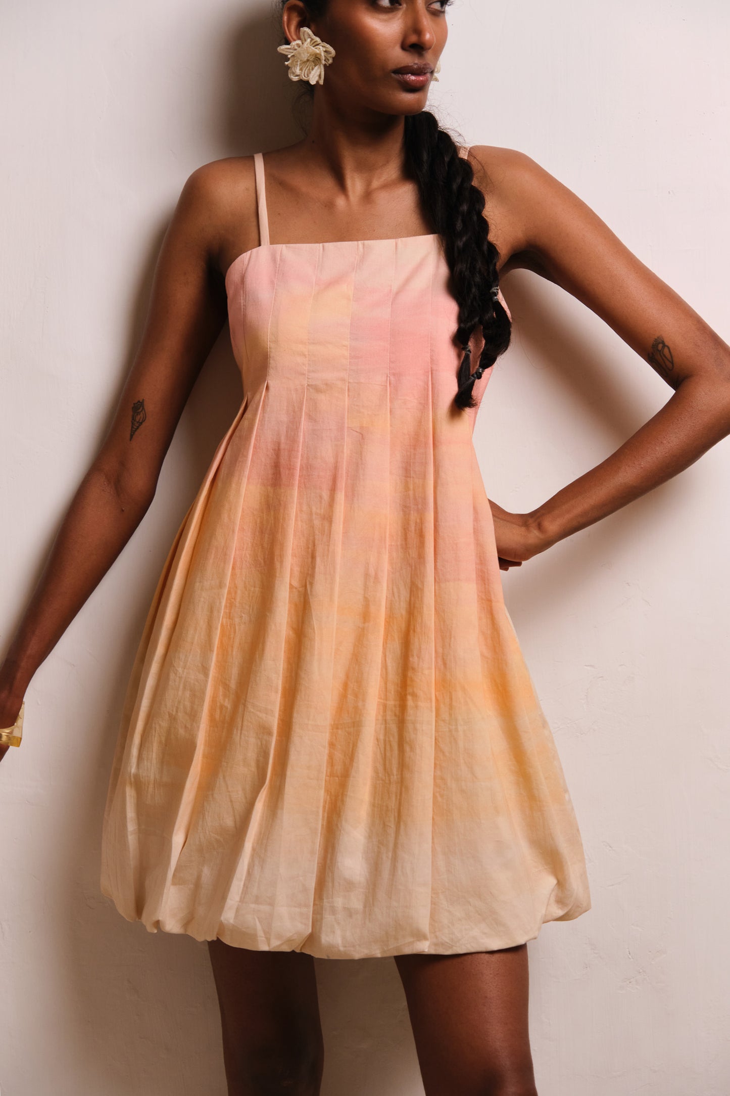 YELLOW REEF MINI DRESS