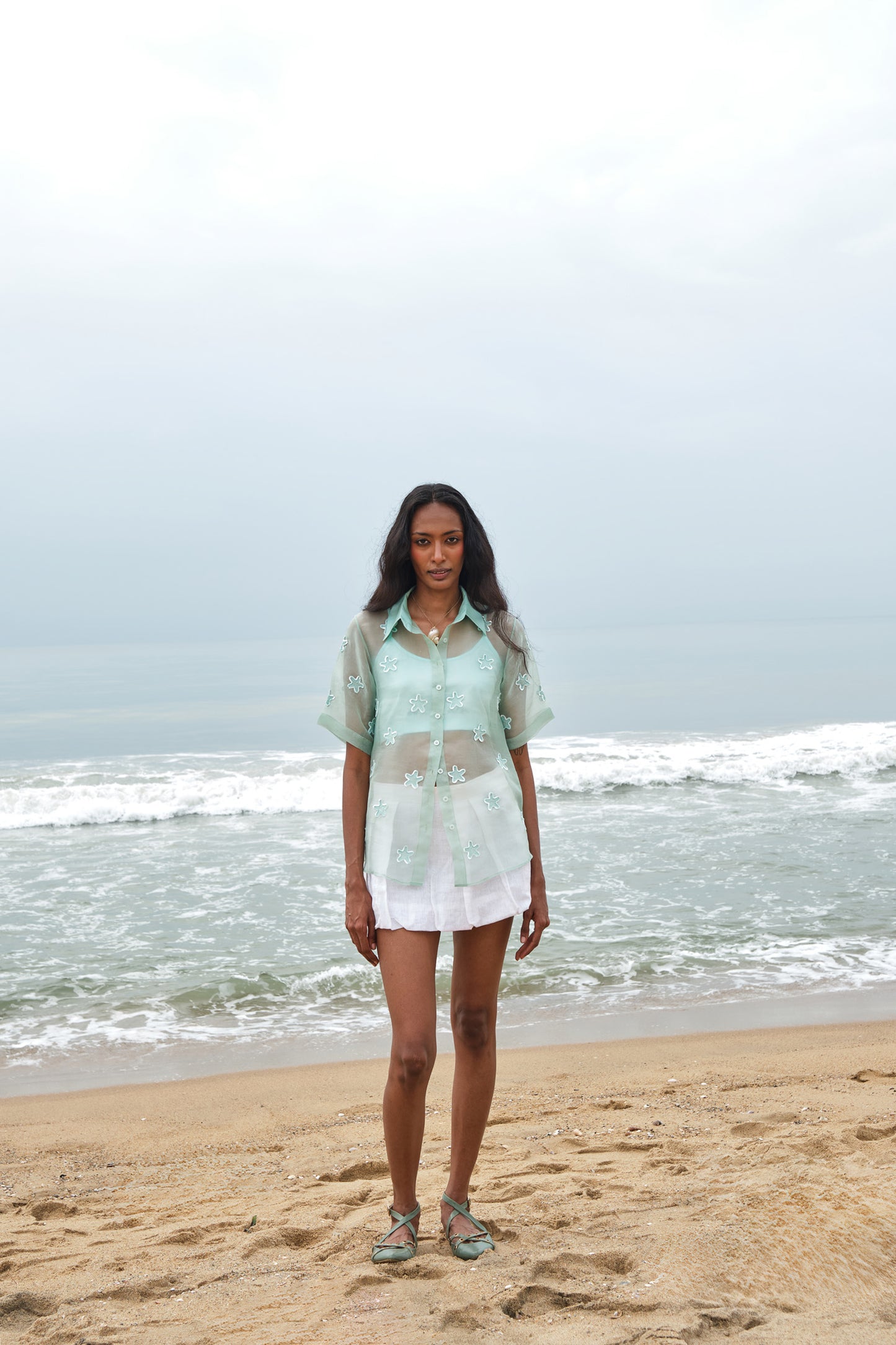 STAR FISH ORGANZA SHIRT