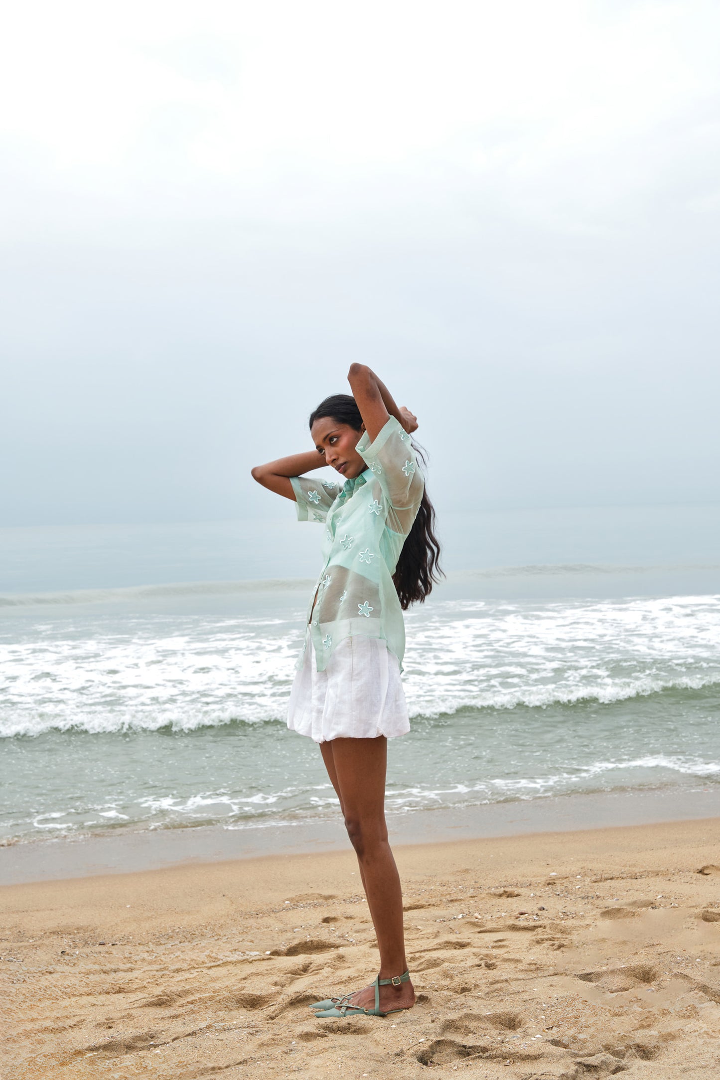 STAR FISH ORGANZA SHIRT