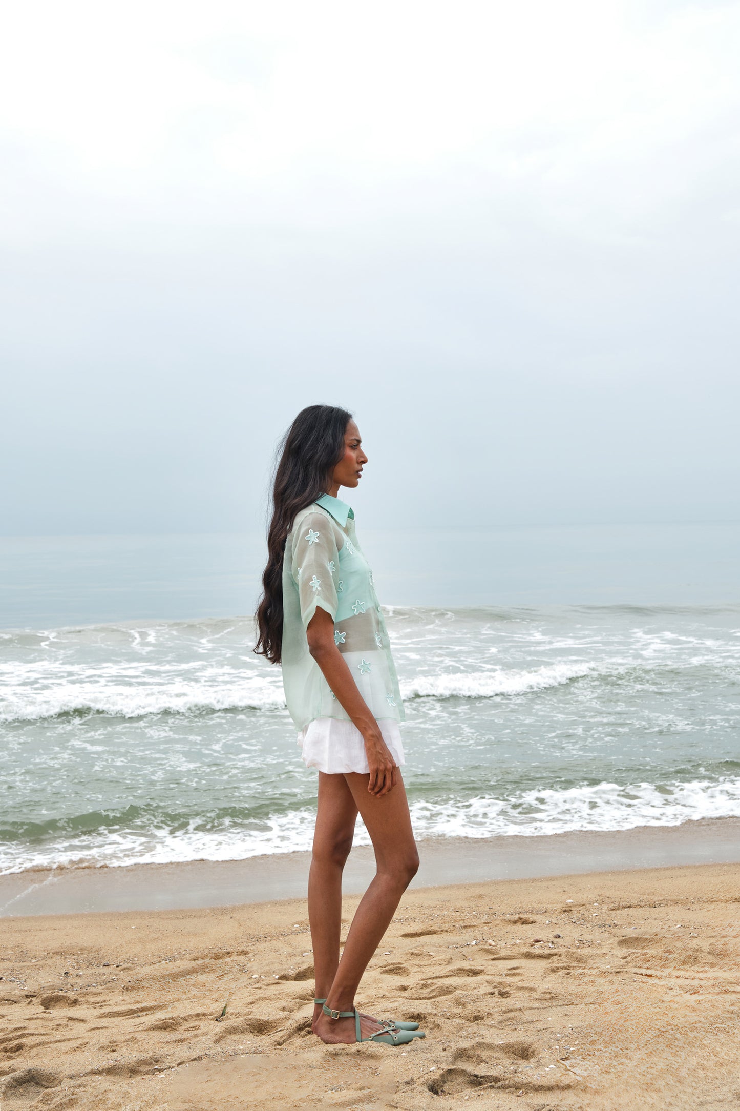 STAR FISH ORGANZA SHIRT