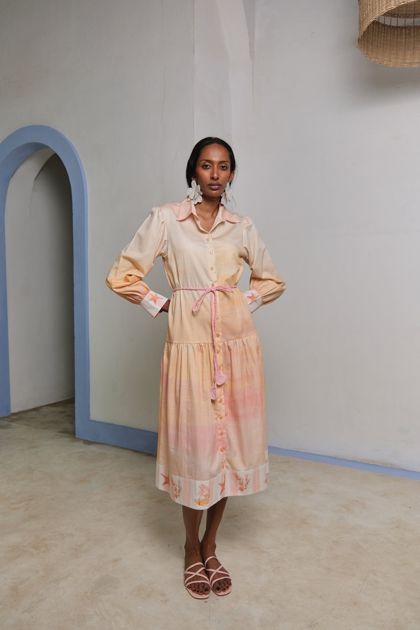 YELLOW REEF SHIRT DRESS