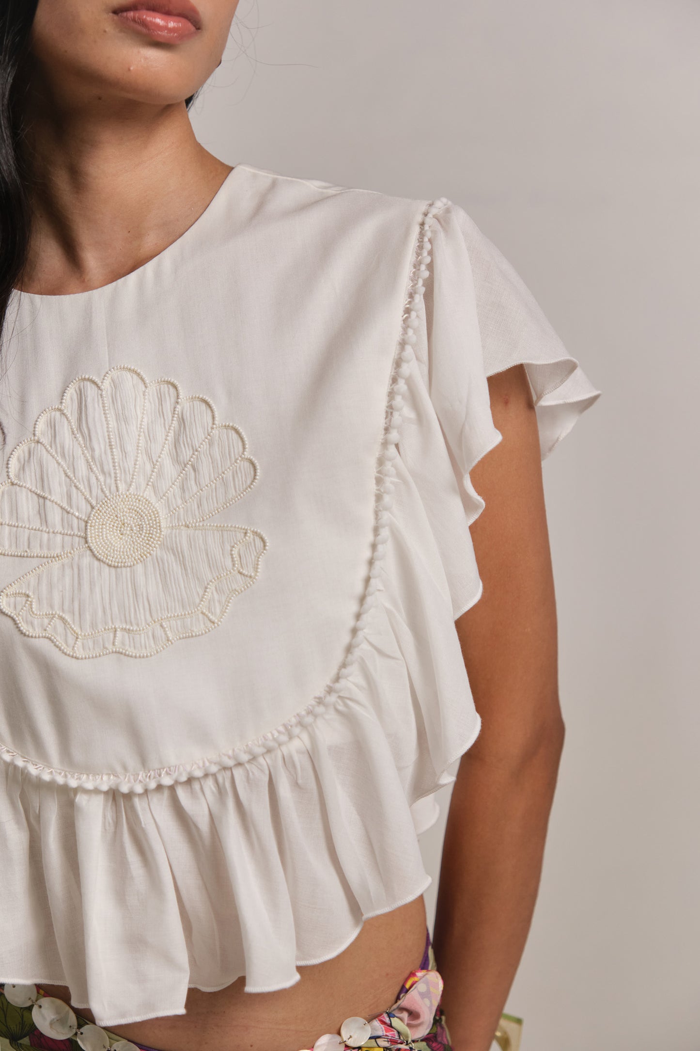 MOTHER OF PEARL TOP