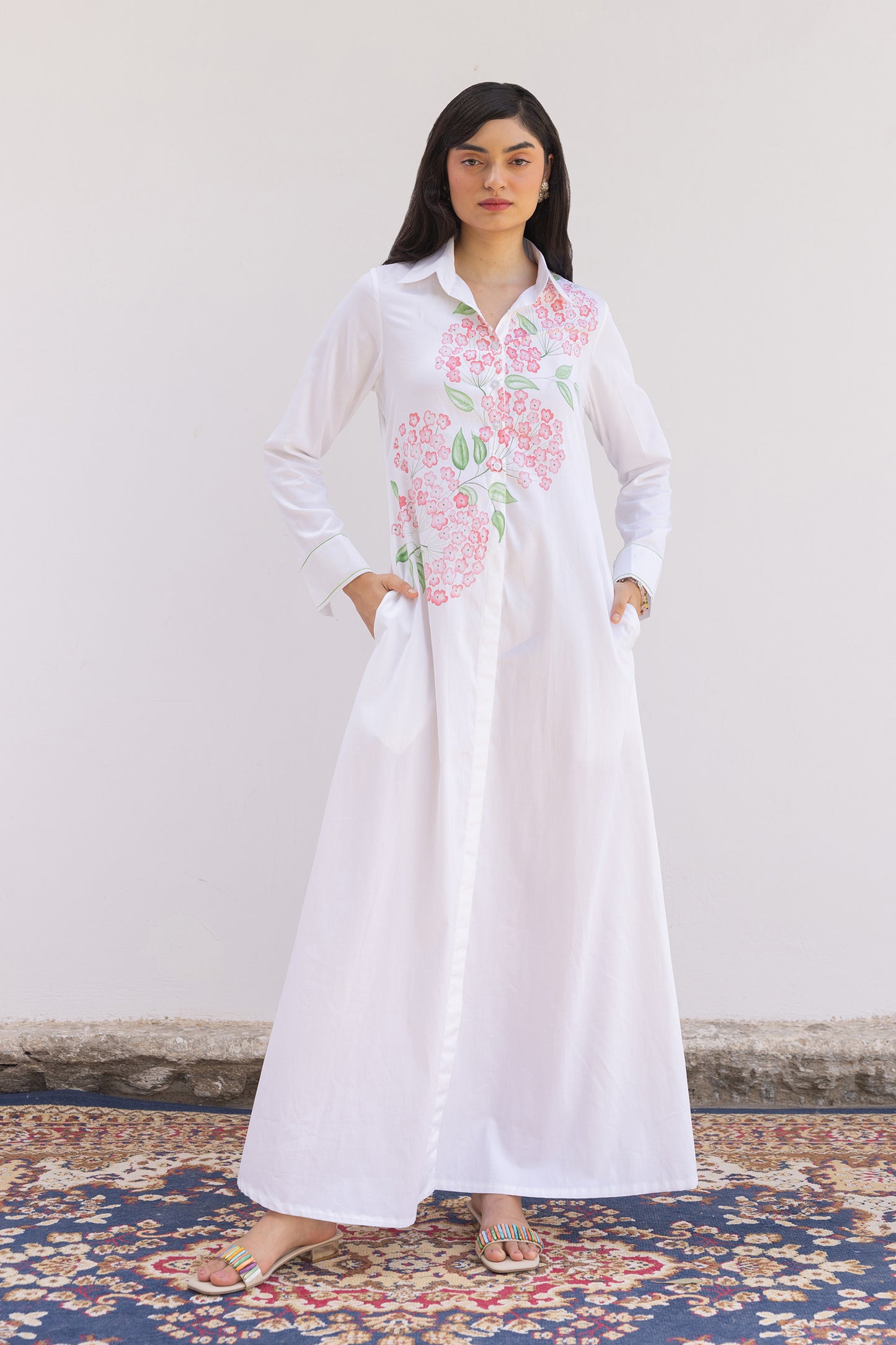 PRIMEROSE PAINTED SHIRT DRESS