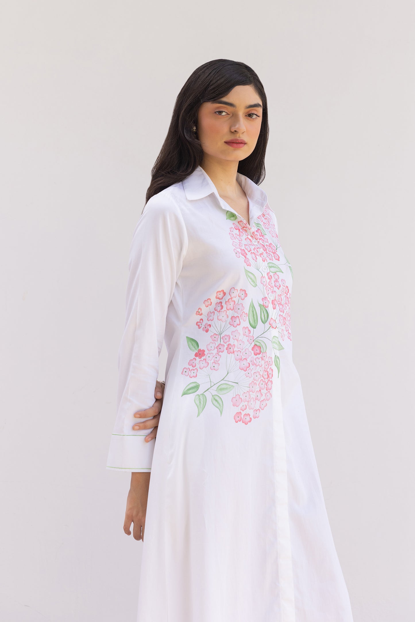 PRIMEROSE PAINTED SHIRT DRESS