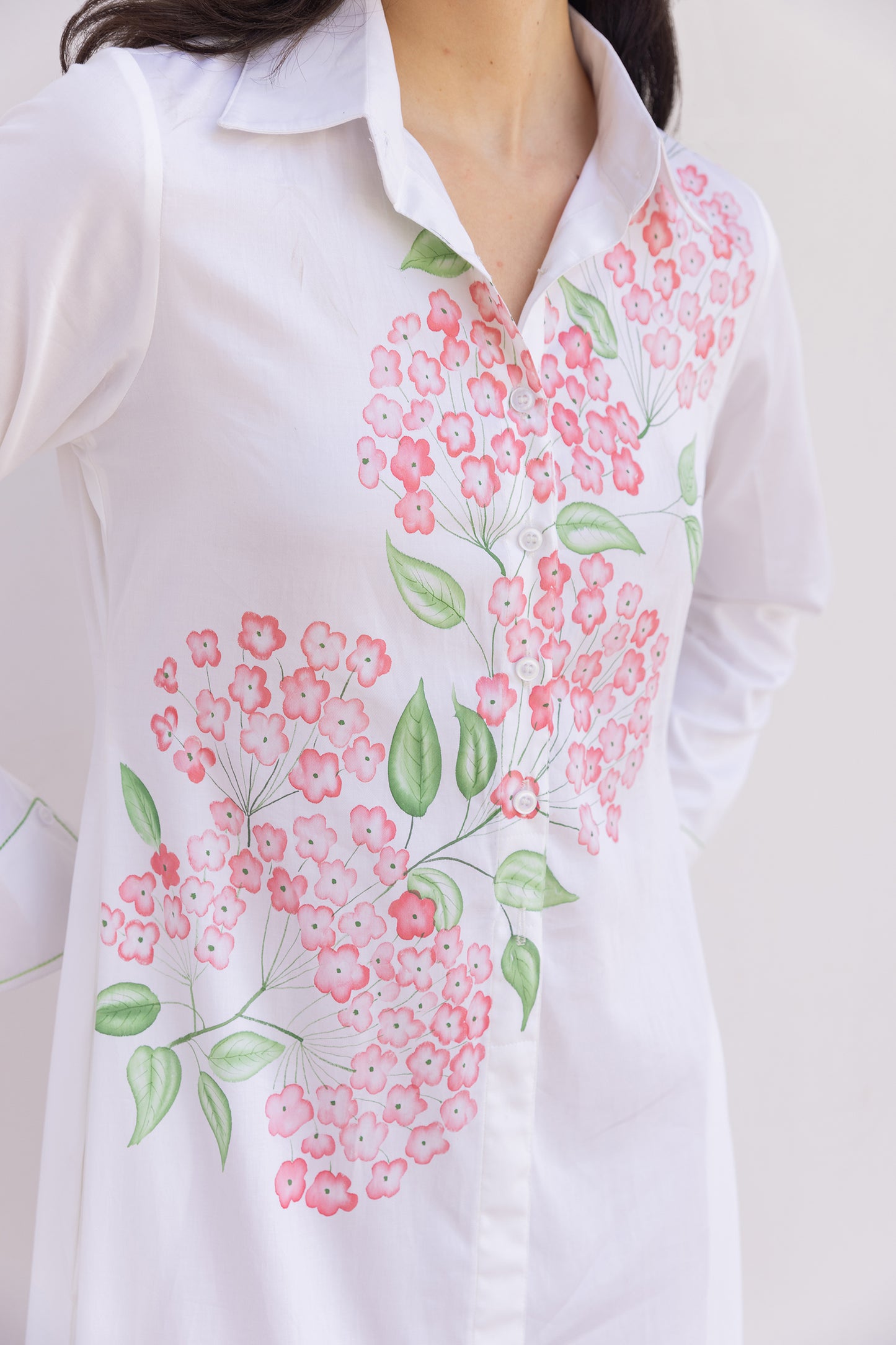 PRIMEROSE PAINTED SHIRT DRESS