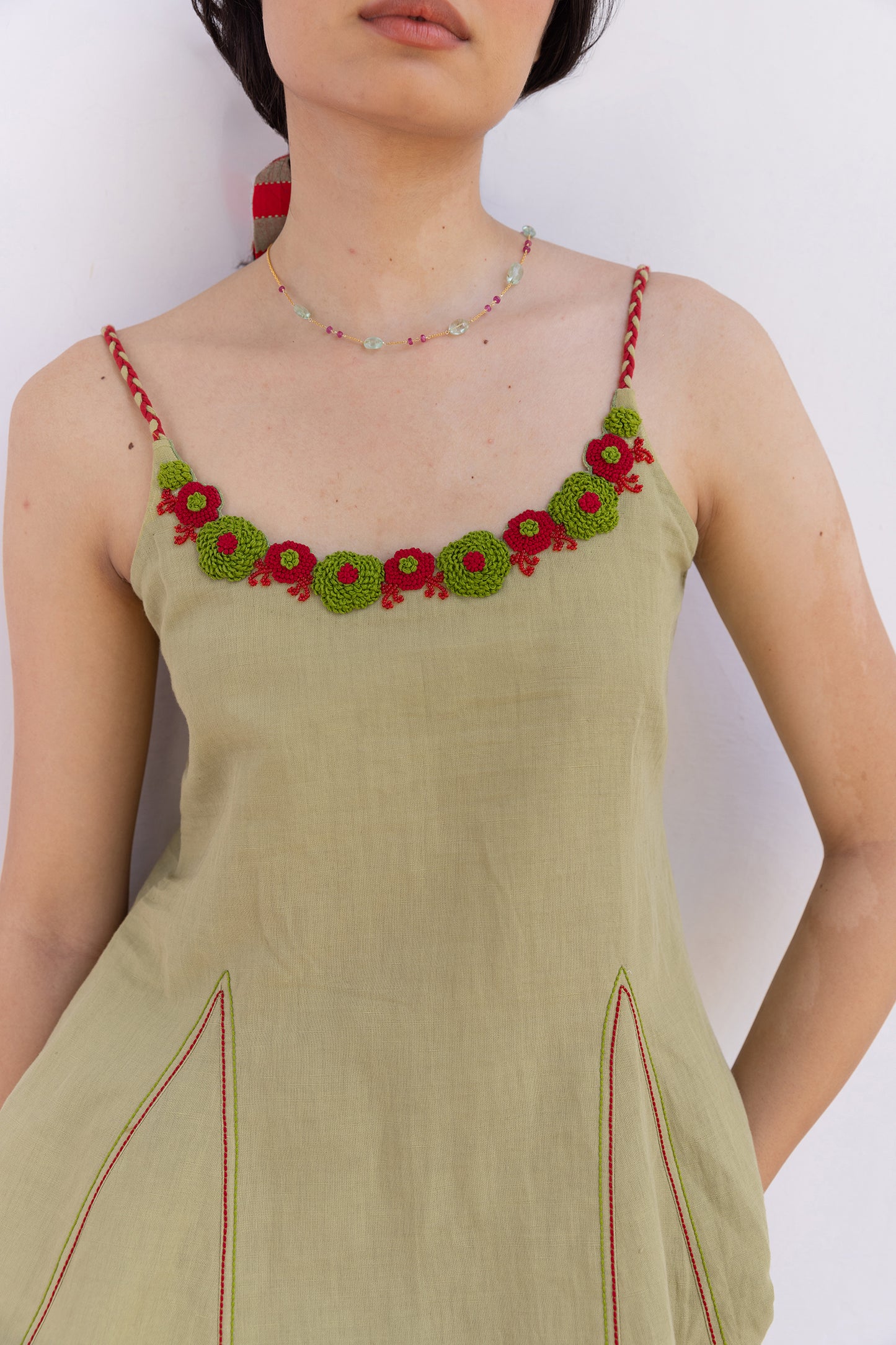 GREEN MARIGOLD MATCHING SET