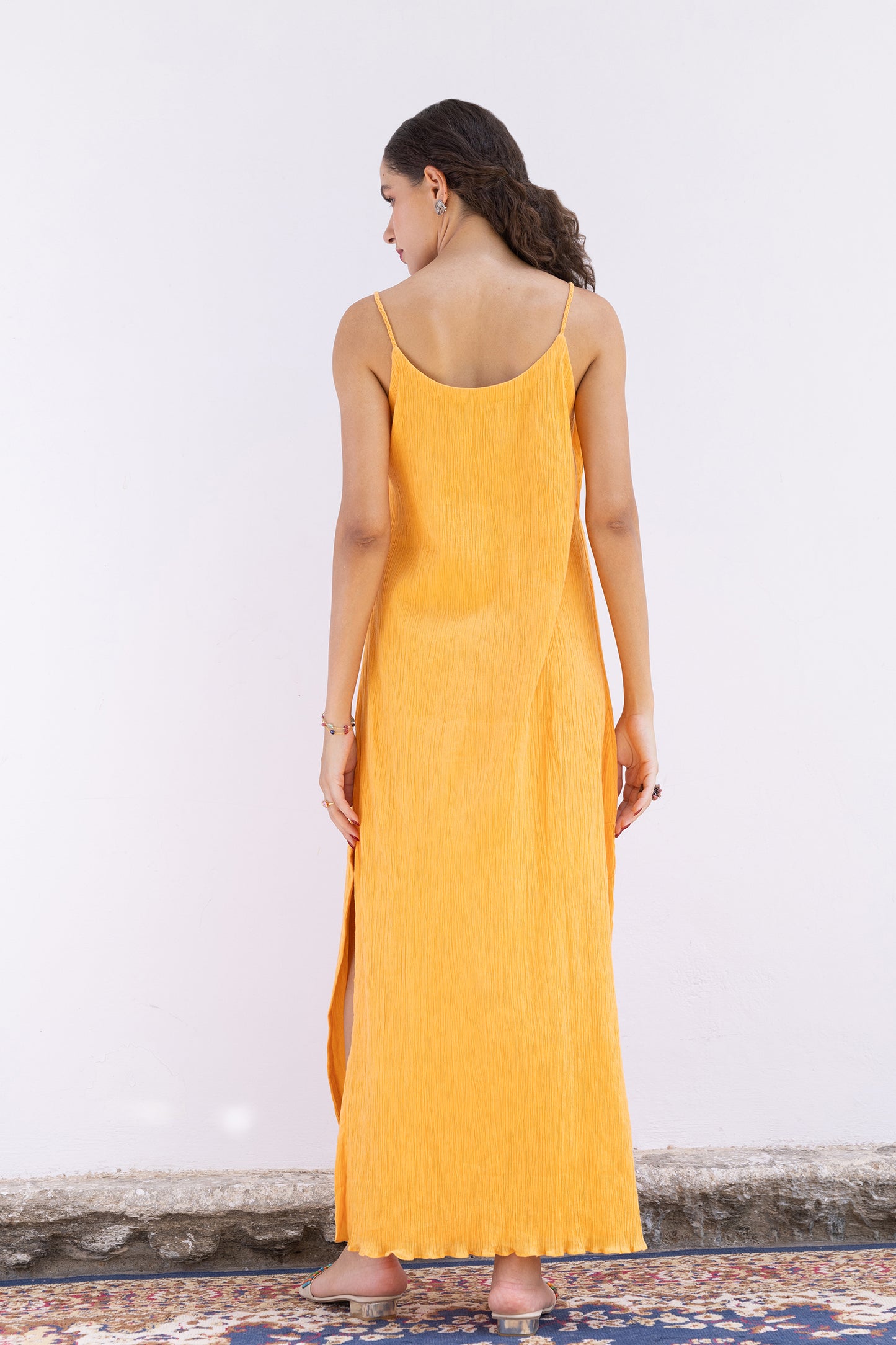 MANGO MARIGOLD SLIT DRESS