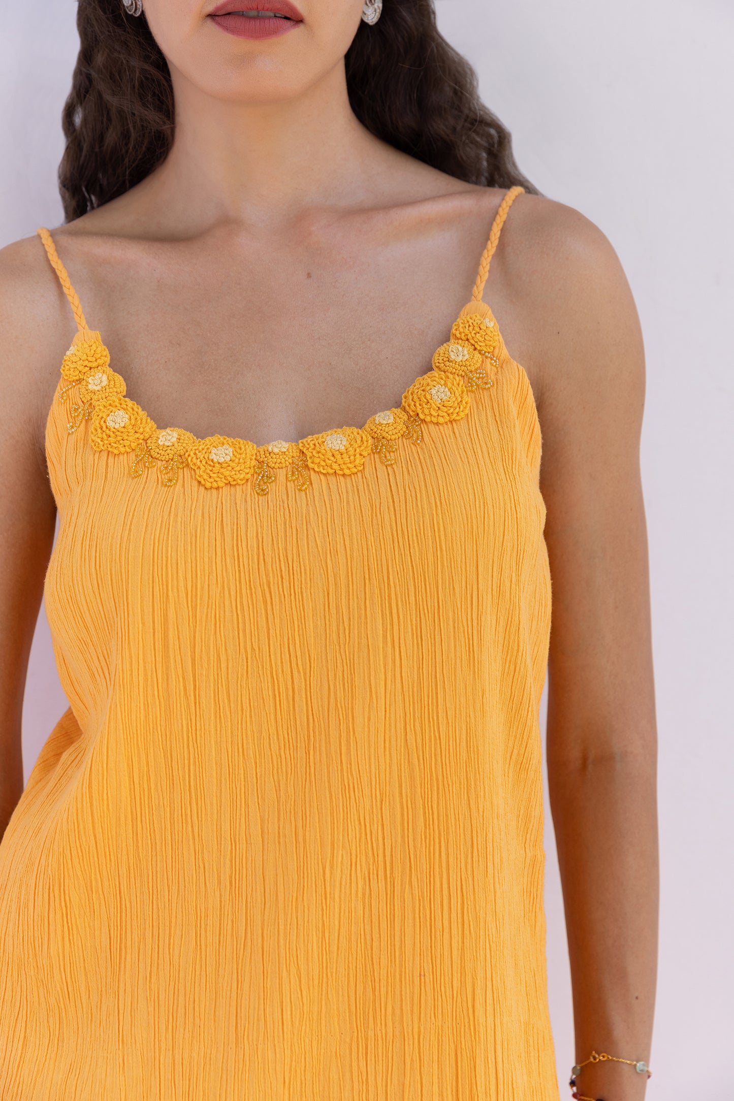 MANGO MARIGOLD SLIT DRESS
