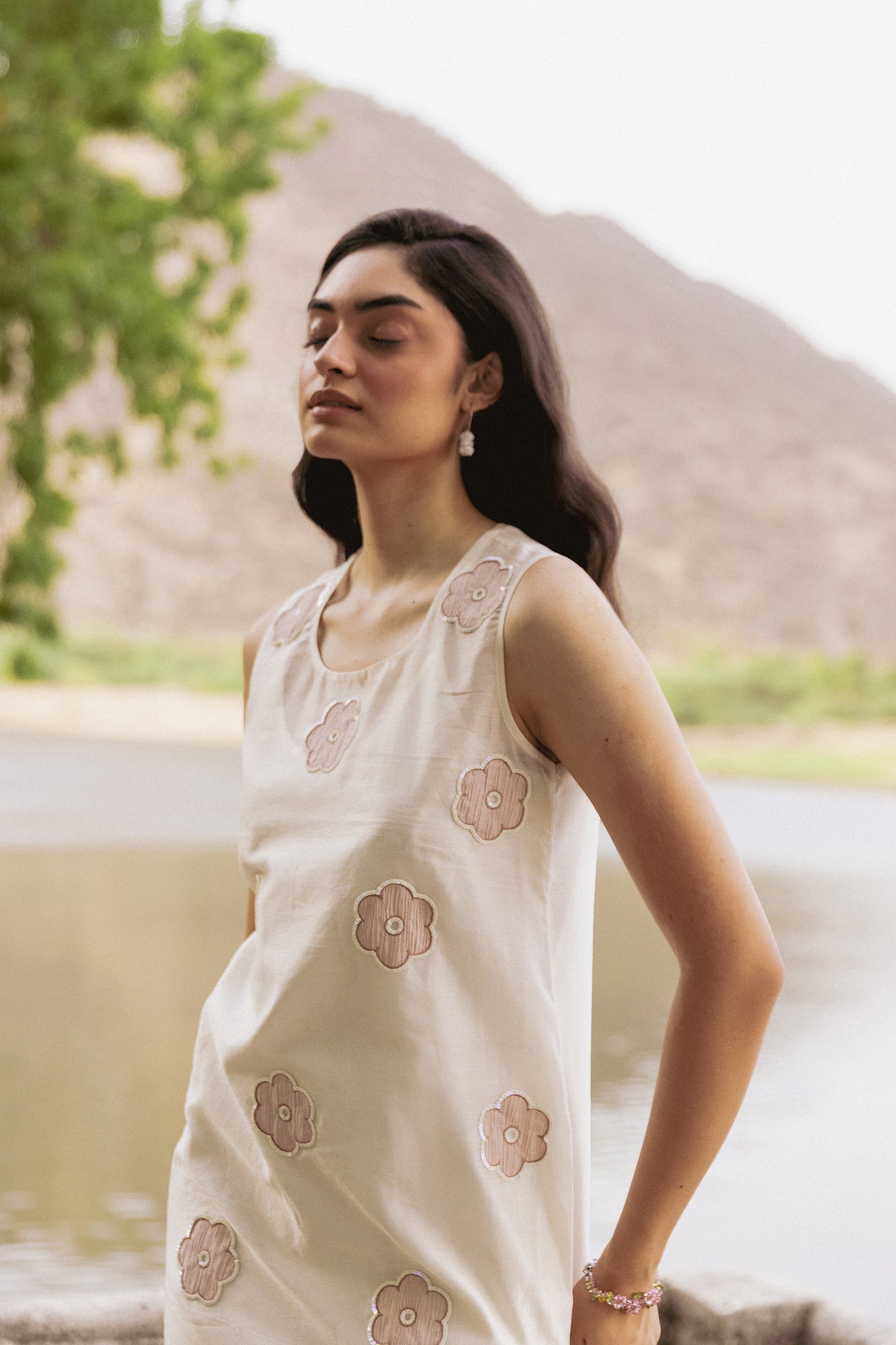 RUST BUTTER CUP DRESS