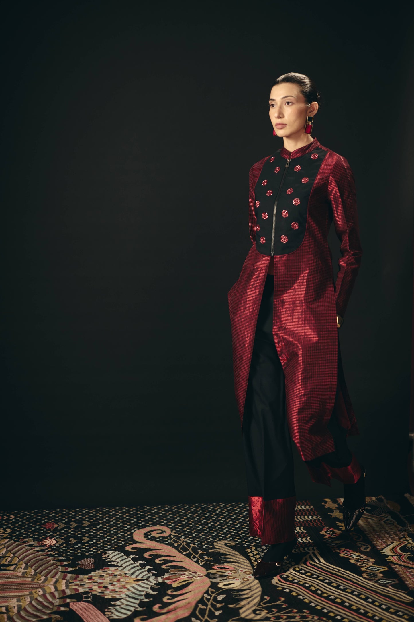 ROUGE LONG TUNIC SET