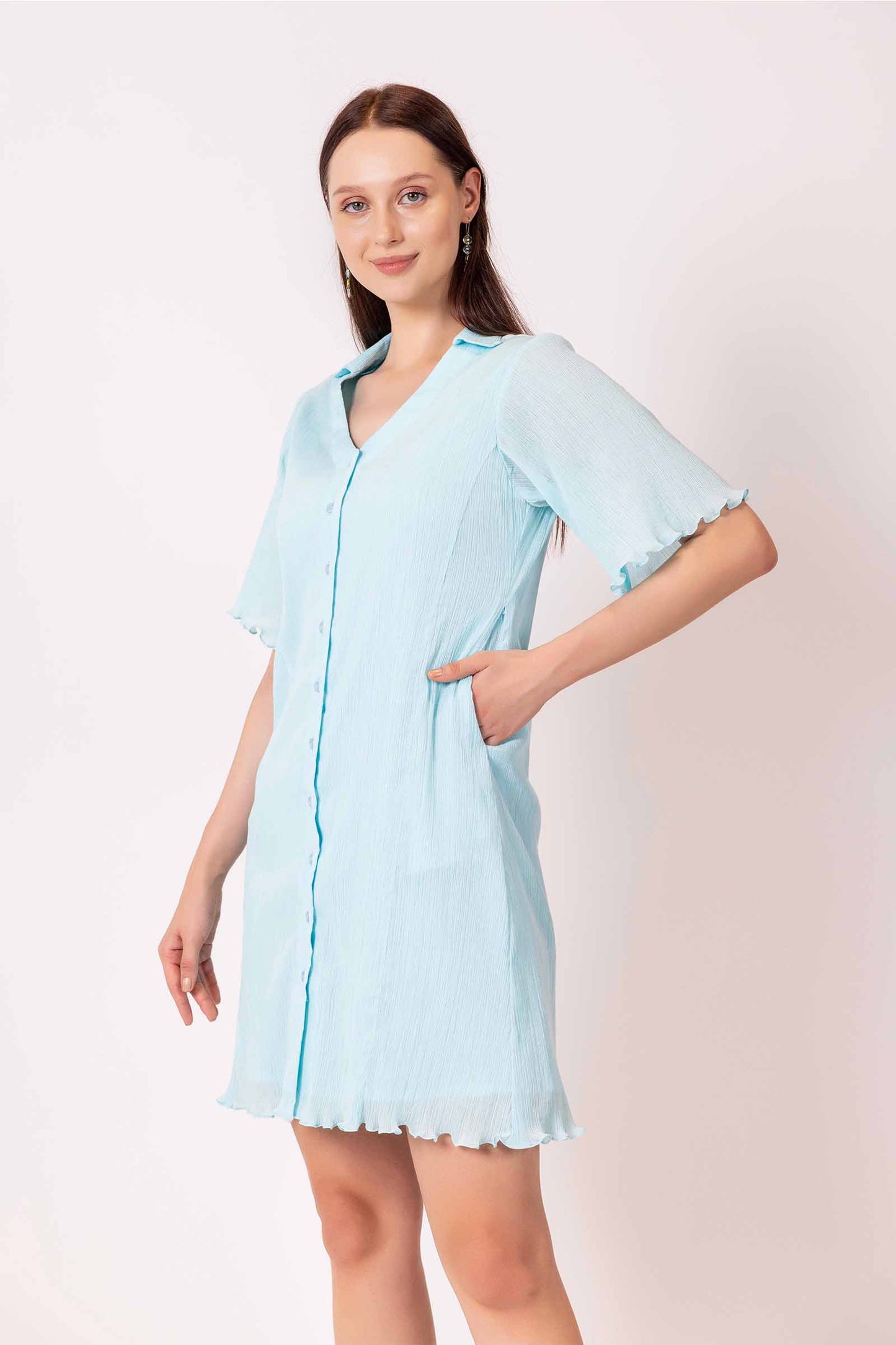 IRIS BLUE CLASSIC DRESS