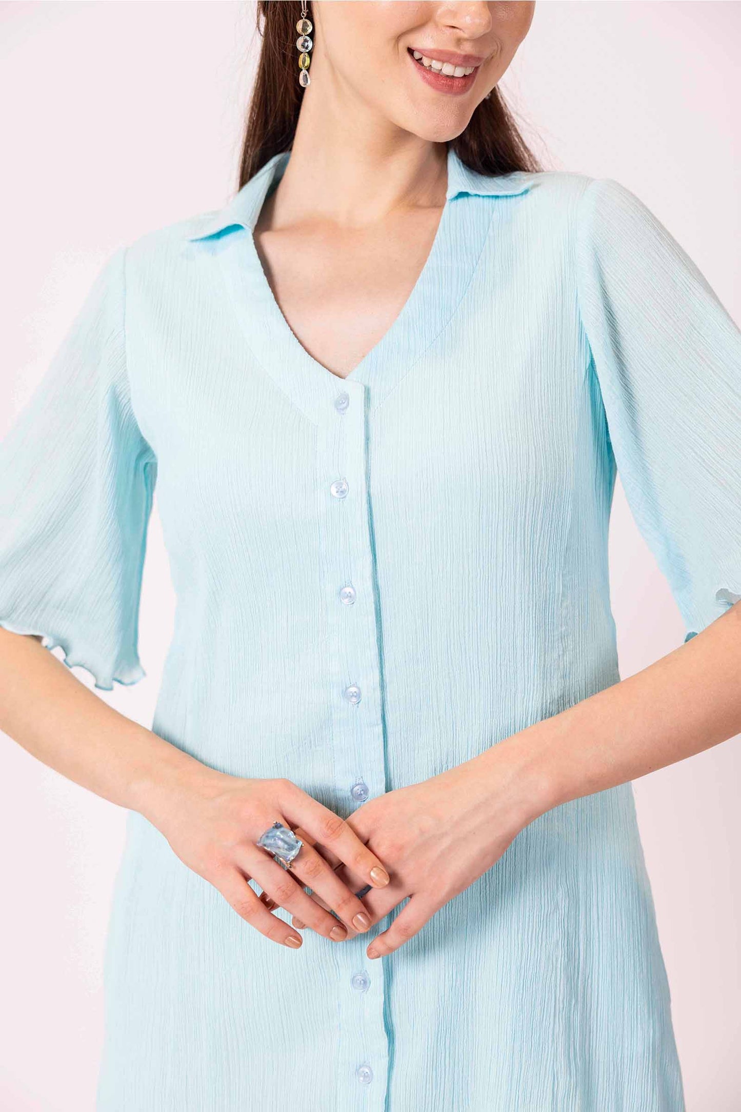 IRIS BLUE CLASSIC DRESS