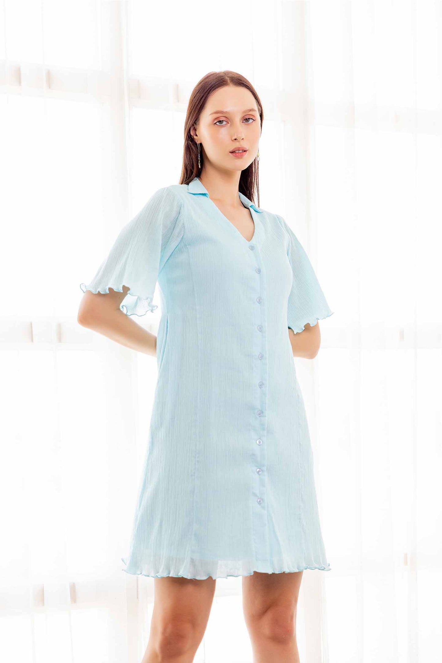 IRIS BLUE CLASSIC DRESS