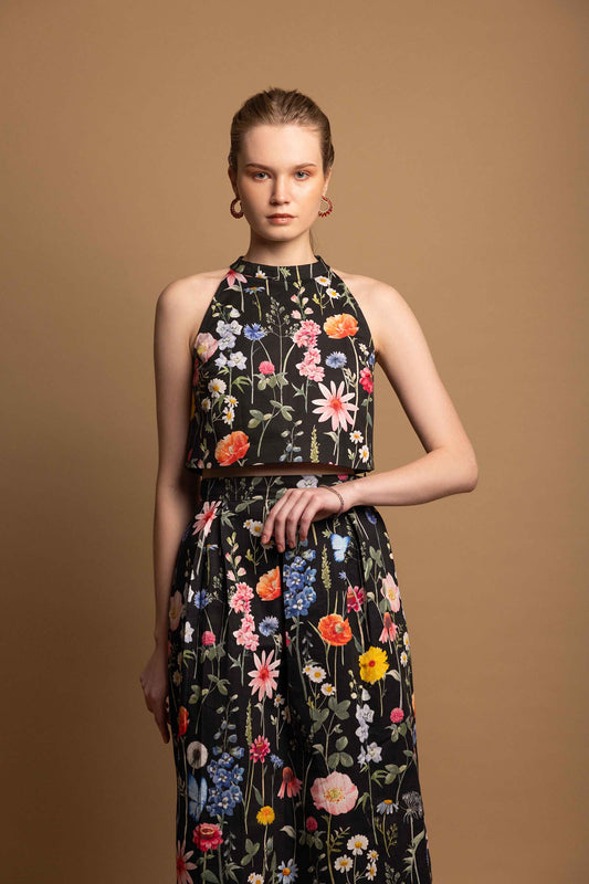 BLACK BLOSSOM SKIRT SET OF 2