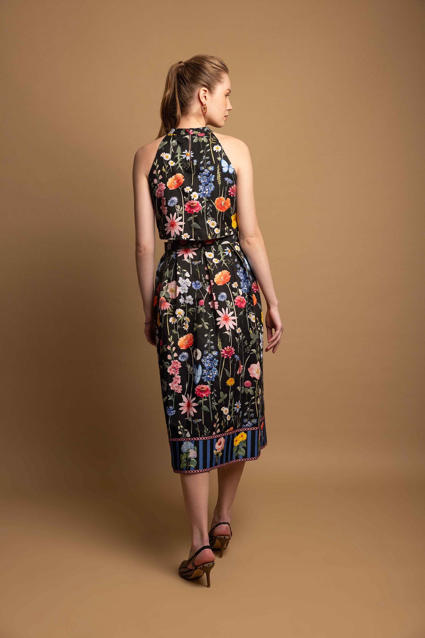 BLACK BLOSSOM SKIRT SET OF 2