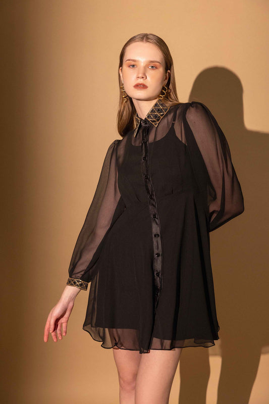 Black Embellished Dress