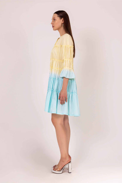 Iris Water Shaded Tier Dress