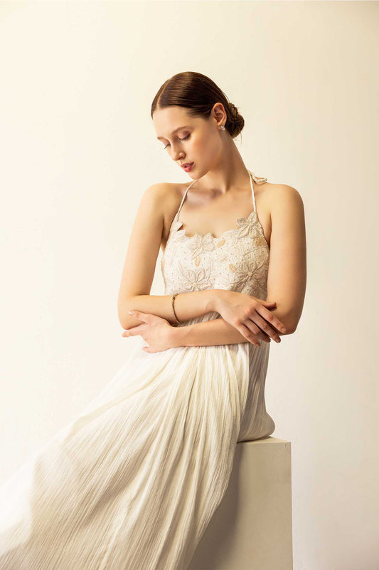 WHITE SCARLET GOWN