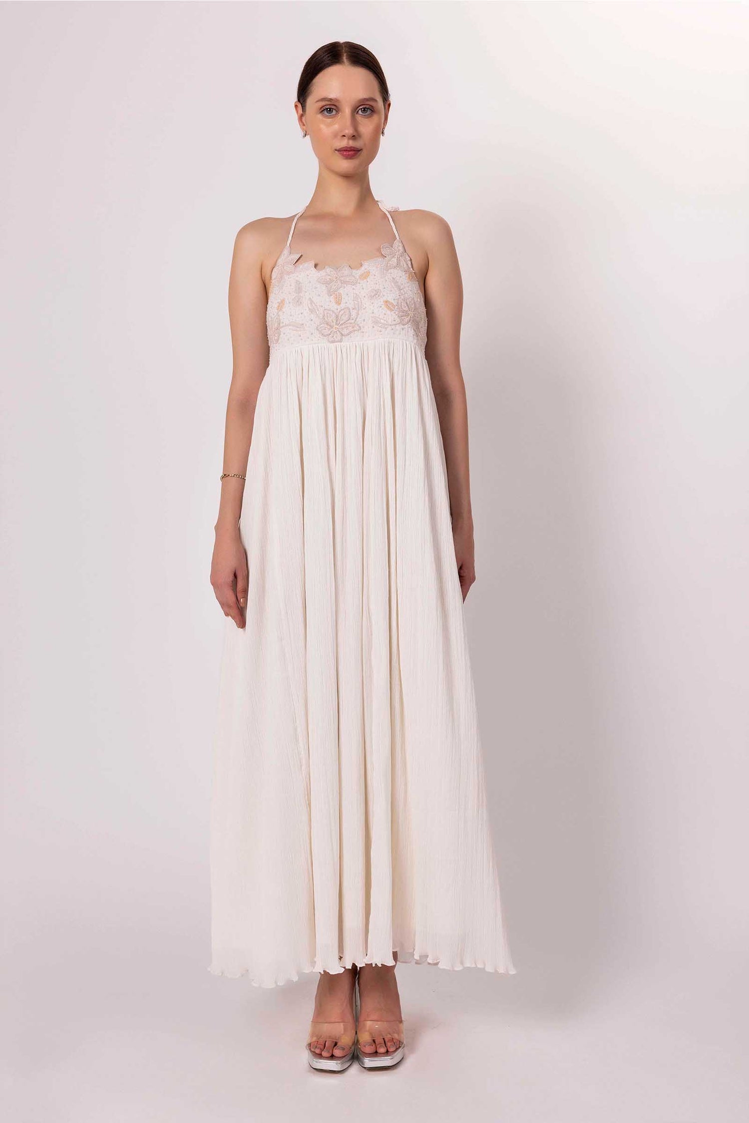 WHITE SCARLET GOWN