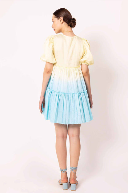 Iris Shaded Mini Tier Dress