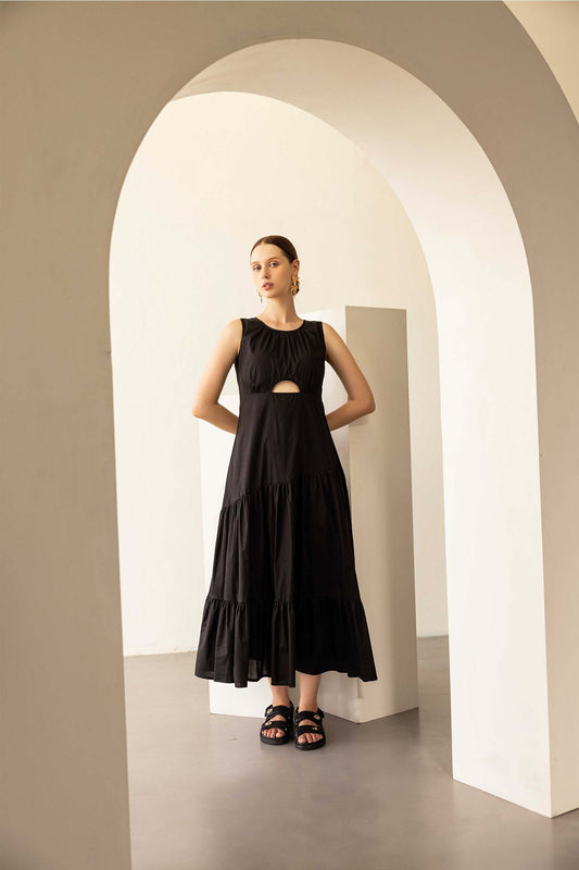 BLACK CUT OUT DRESS