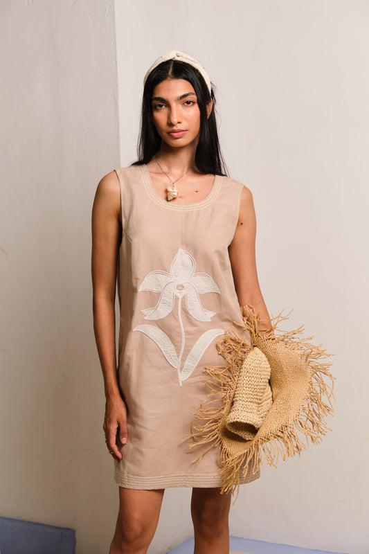 SAND MINI DRESS